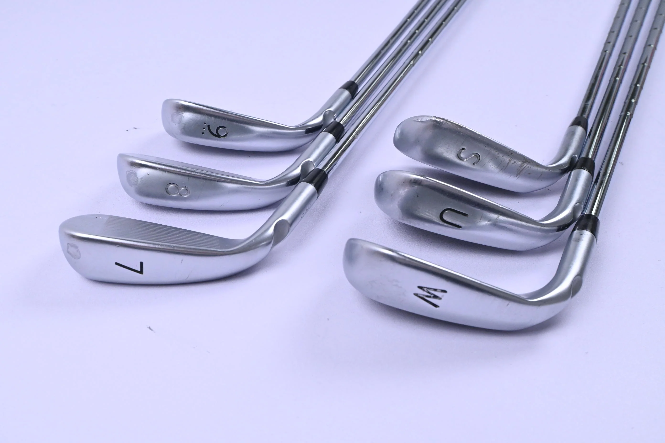 Ping G400 Irons / 7-PW+GW+SW / Green Dot / Regular Flex Ping CFS Shafts - Image 4