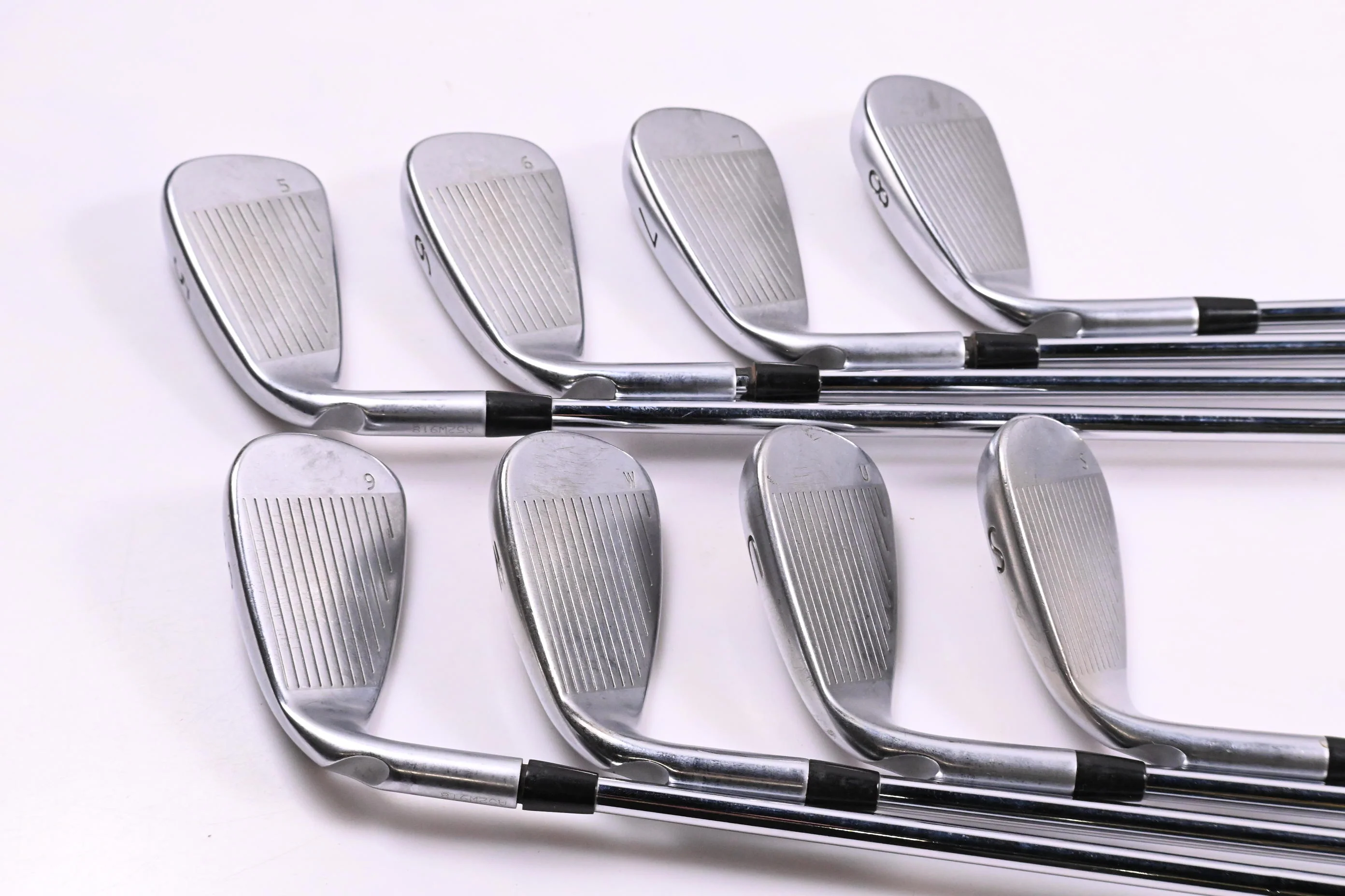 Ping G400 Irons / 5-PW+GW+SW / Silver Dot / Stiff Flex Ping AWT 2.0 Shafts - Image 3