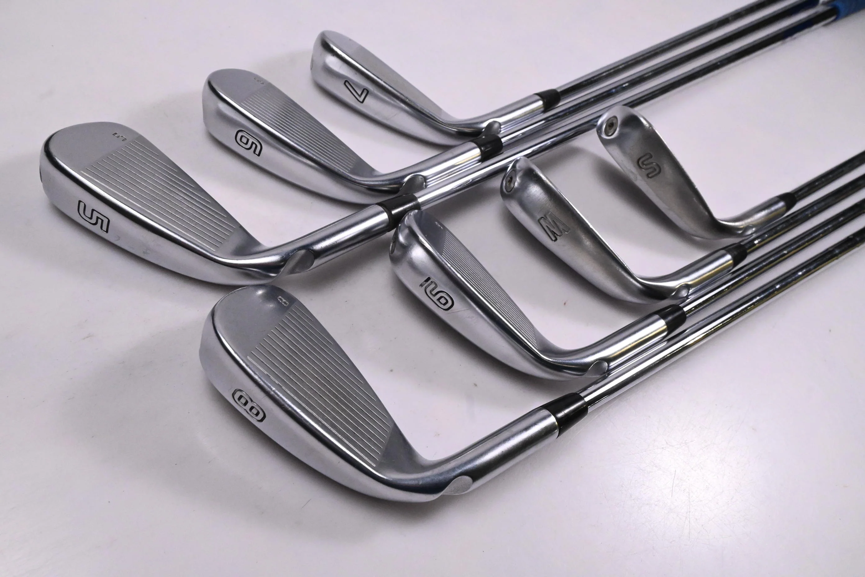 Ping G410 Irons / 5-PW+SW / Blue Dot / Regular Flex Ping AWT 2.0 Shafts - Image 4