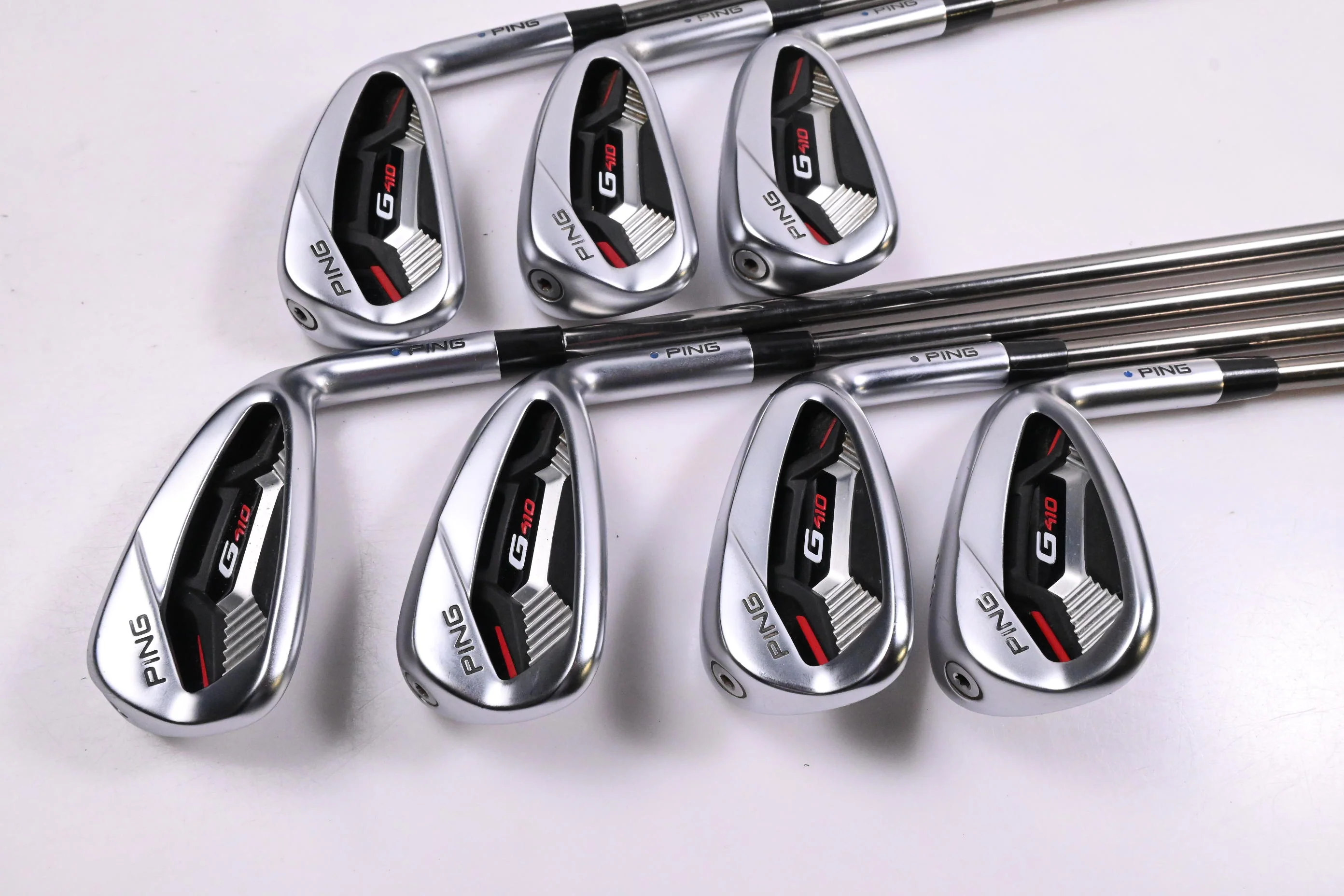 Ping G410 Irons / 5-PW+SW / Blue Dot / Regular Flex UST Recoil ES 780 Shafts - Image 2