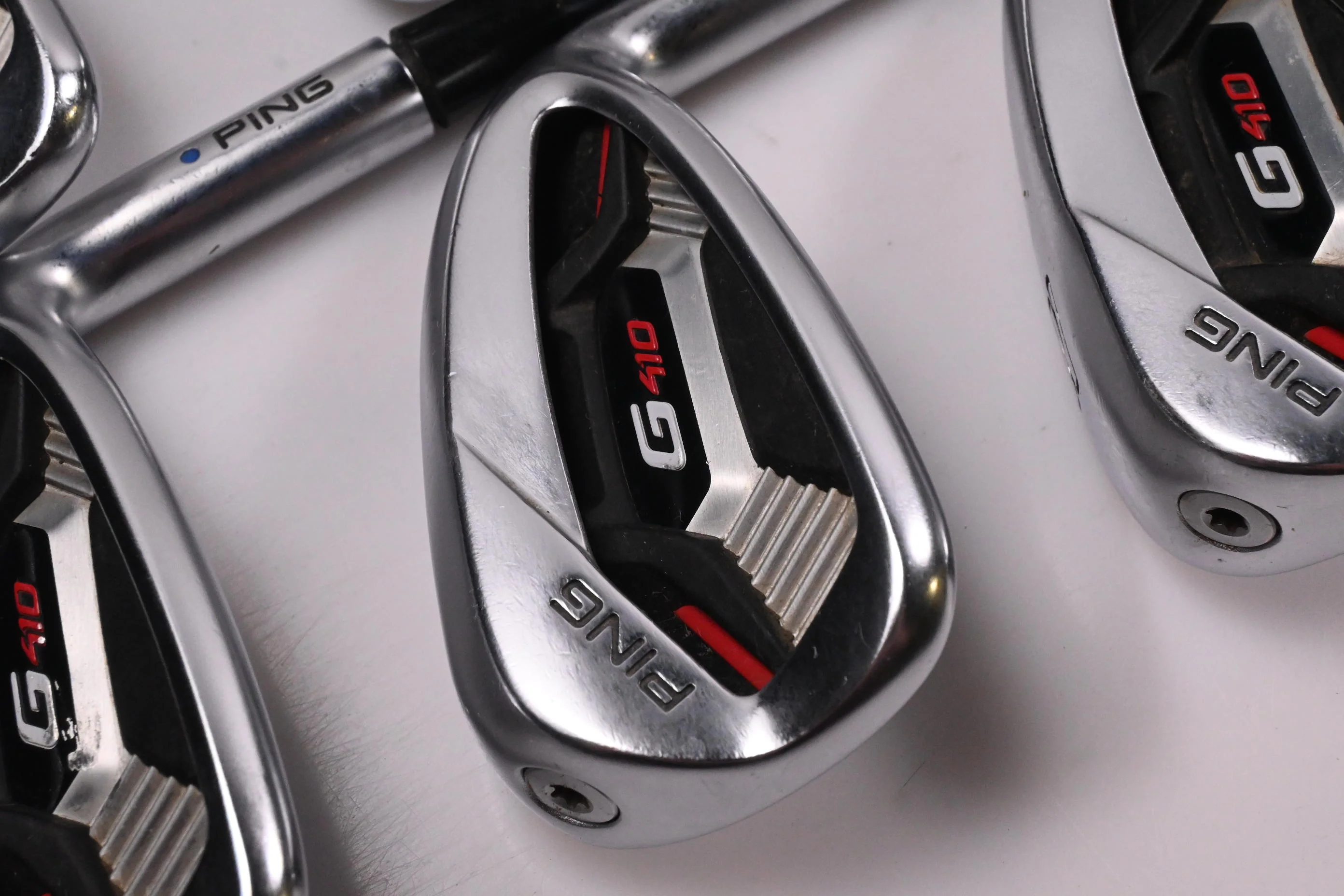 Ping G410 Irons / 6-PW / Blue Dot / Regular Flex Ping Alta CB Red Shafts