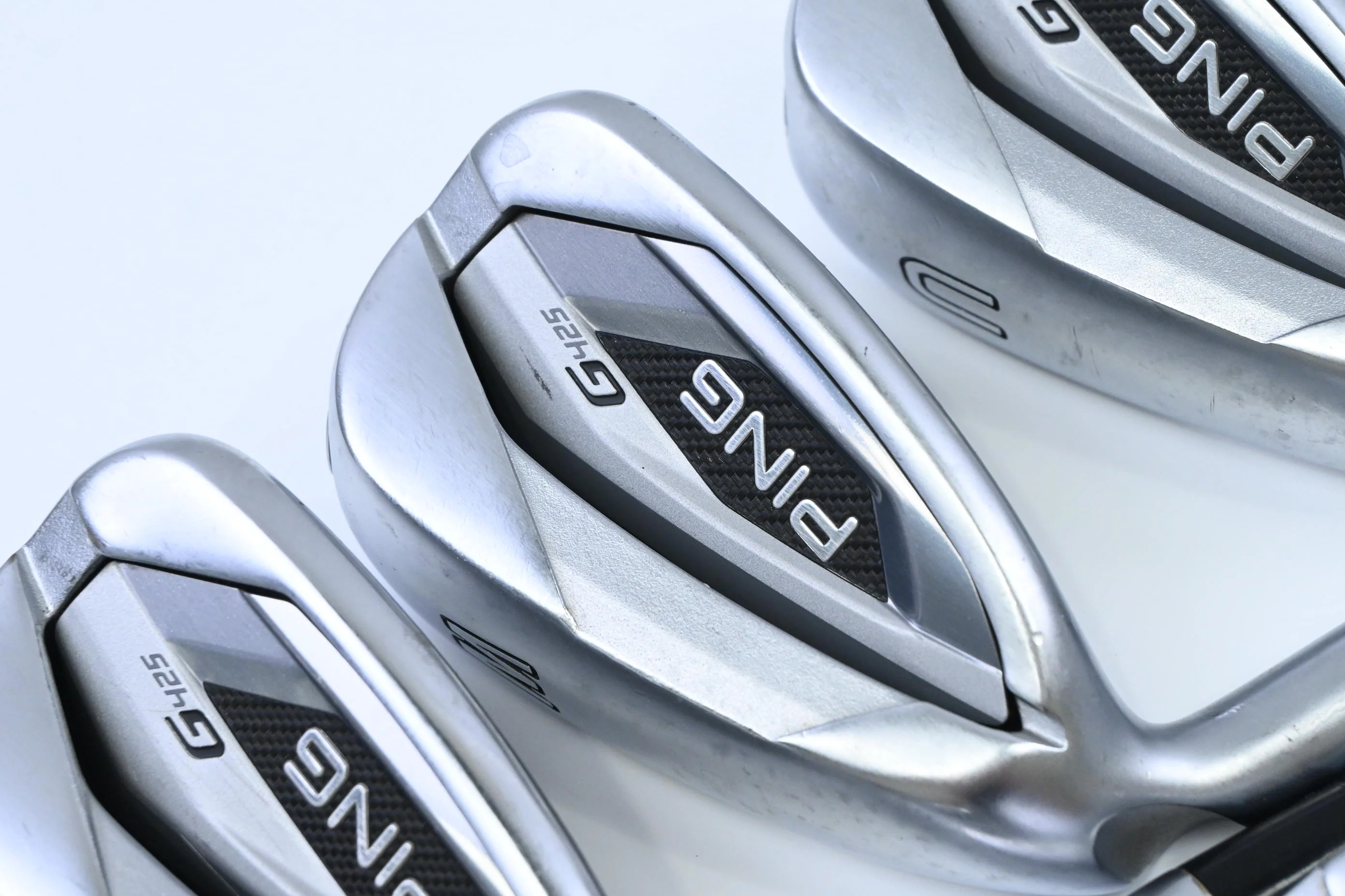 Left Hand Ping G425 Irons / 5-PW+UW+SW / Green Dot / Senior Flex Ping Alta CB