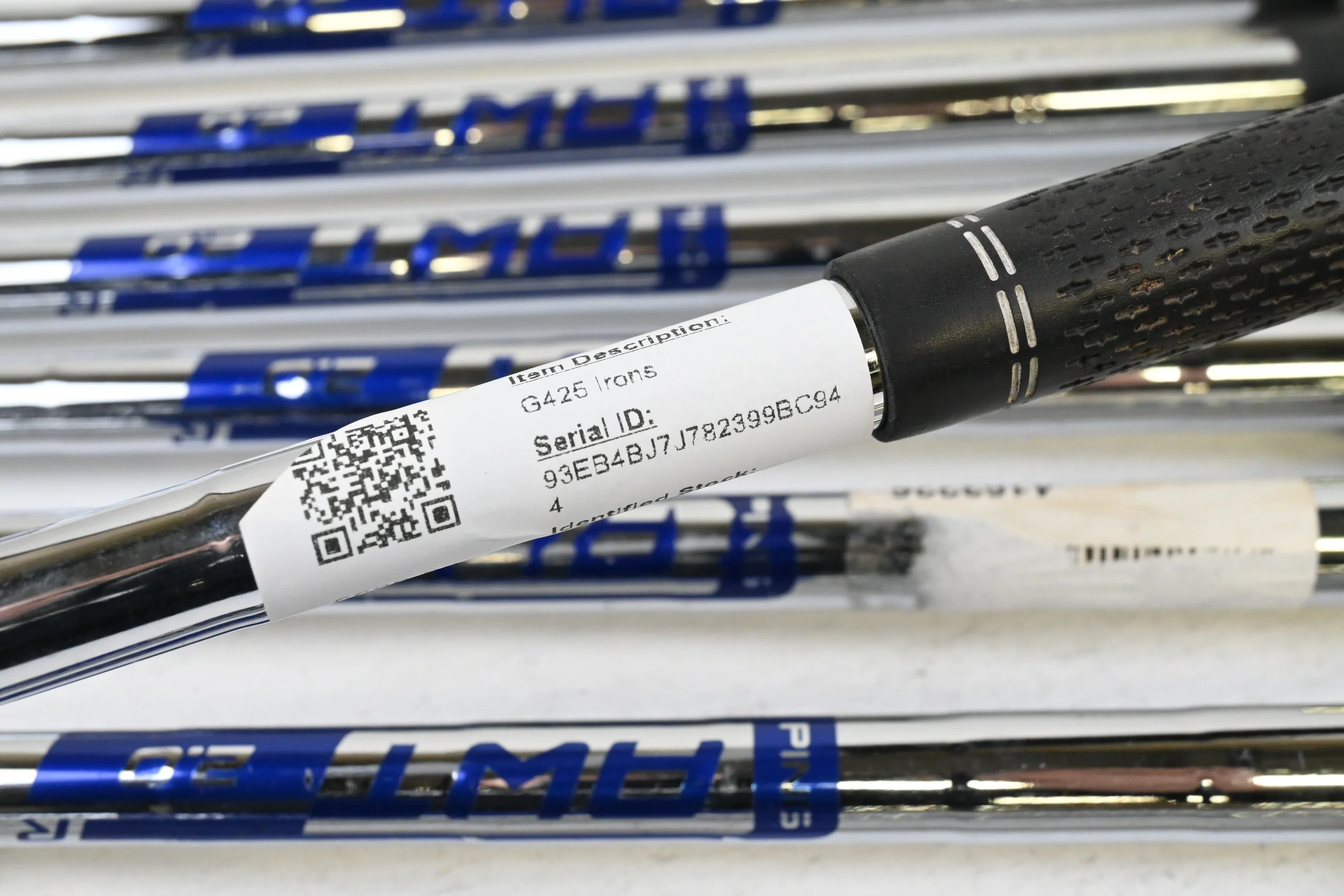 Ping G425 Irons / 4-PW+GW+SW / Black Dot / Regular Flex Ping AWT 2.0 Shafts - Image 6