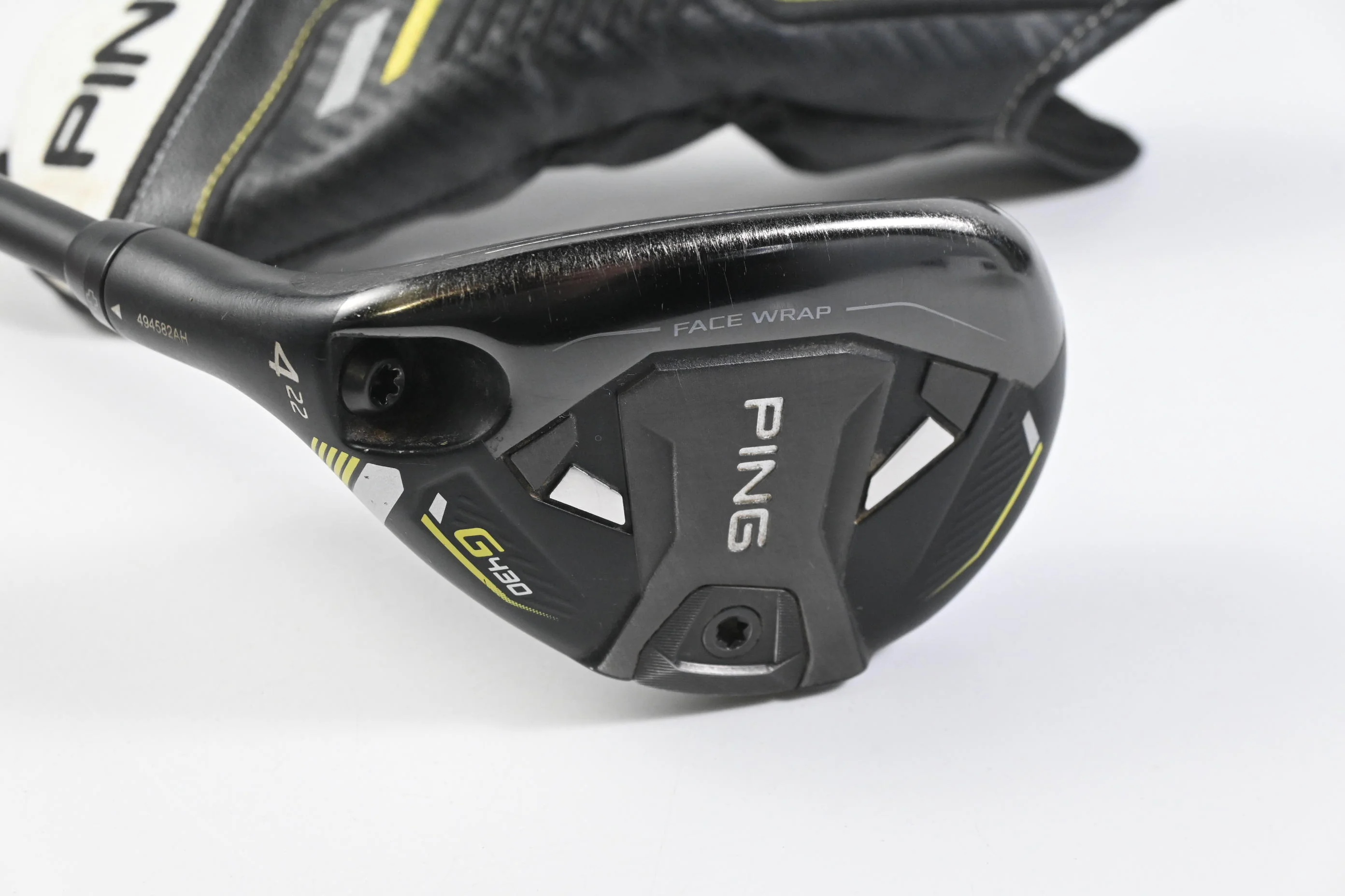 Left Hand Ping G430 #4 Hybrid / 22 Degree / Stiff Flex Ping Alta CB Black 70 - Image 2