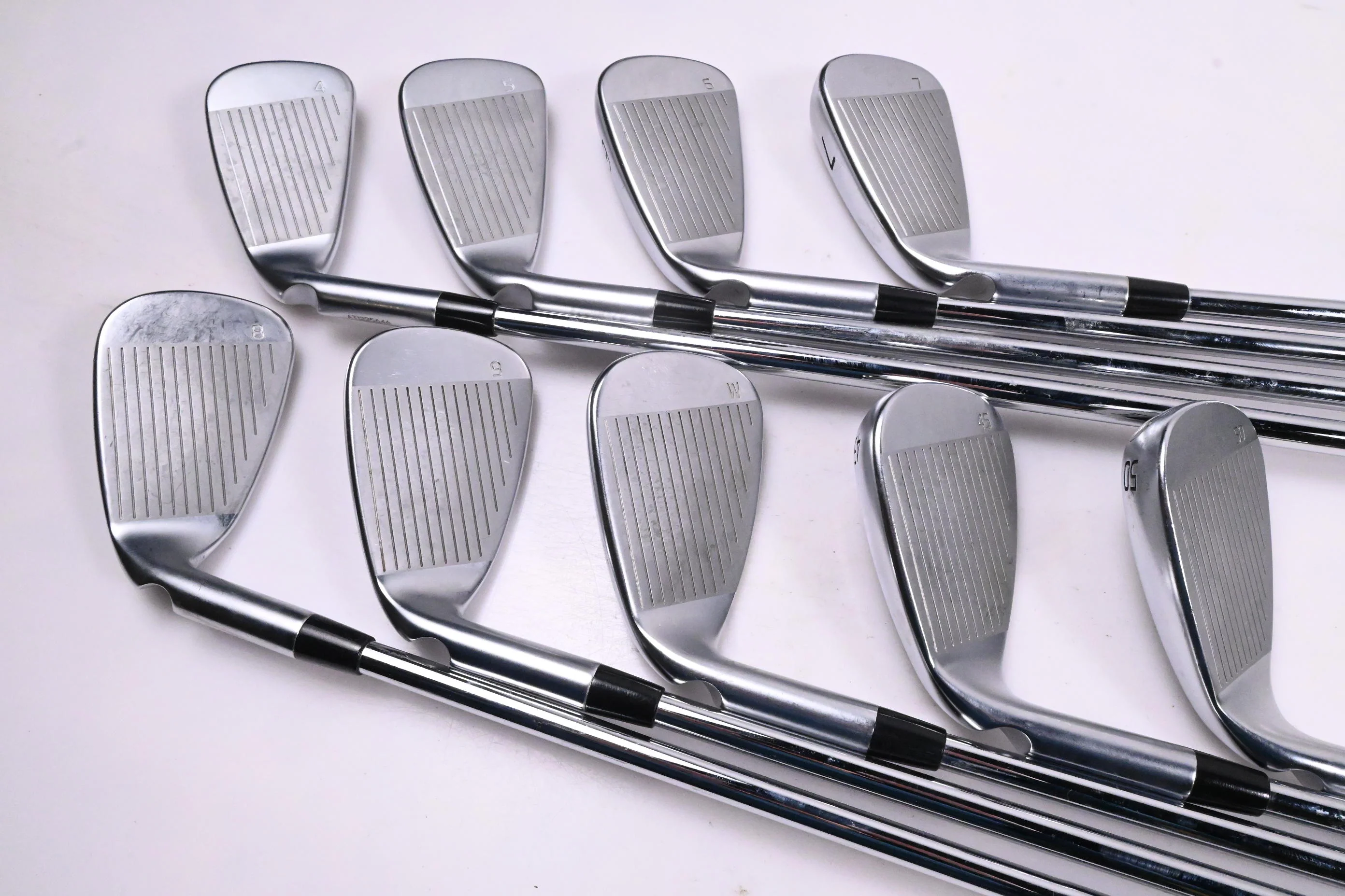 Ping G430 Irons / 4-PW+45°+50° / Red Dot / Stiff Flex Ping AWT 2.0 Shafts - Image 3