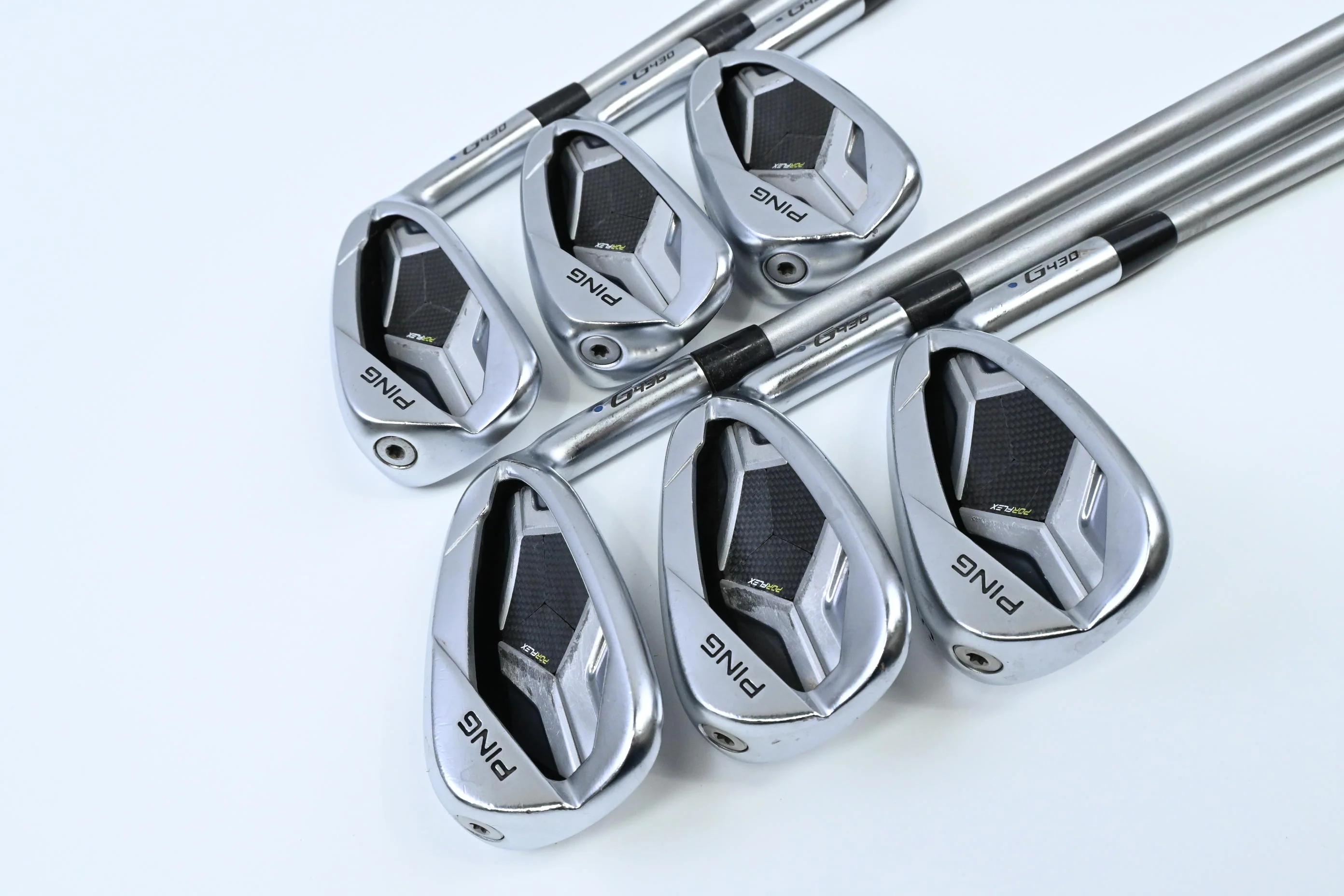 Ping G430 Irons / 6-PW+45° / Blue Dot / Senior Flex Ping Alta Quick 45 Shafts - Image 2