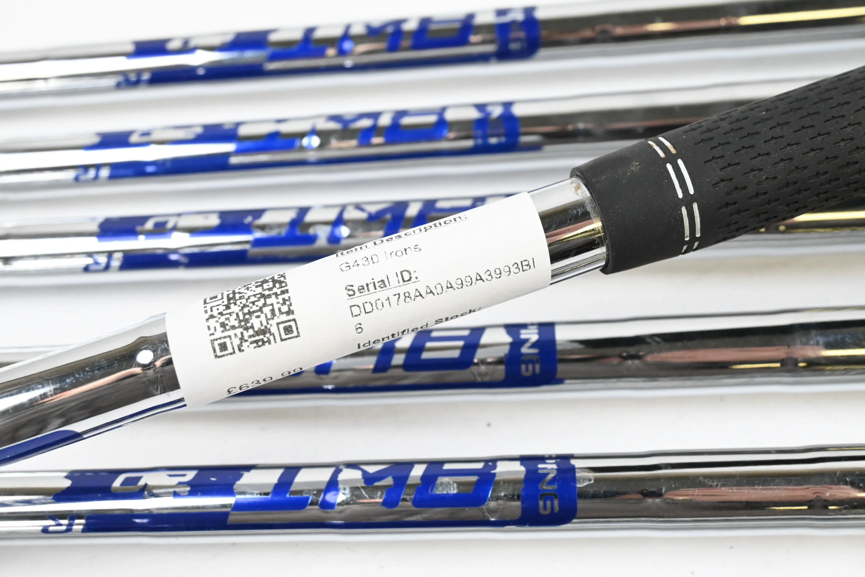 Ping G430 Irons / 5-PW+GW / Blue Dot / Regular Flex Ping AWT 2.0 Shafts - Image 6