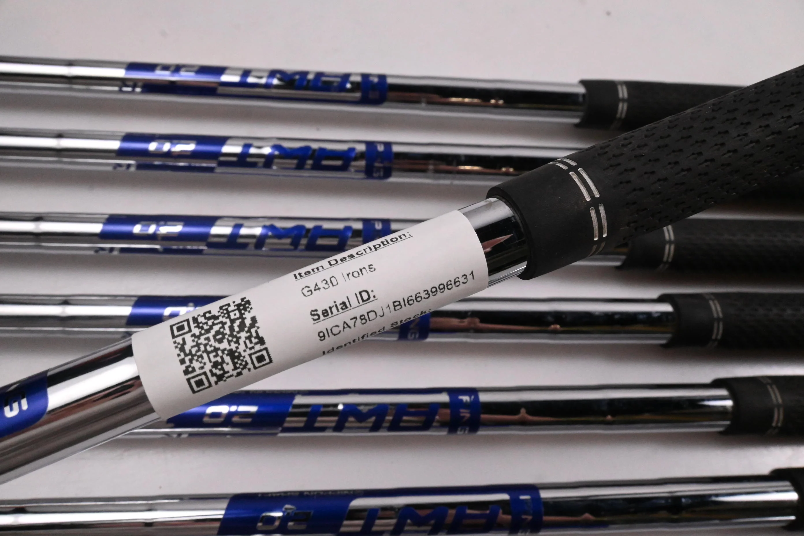 Ping G430 Irons / 5-PW+45°+54° / White Dot / Regular Flex Ping AWT 2.0 Shafts - Image 6