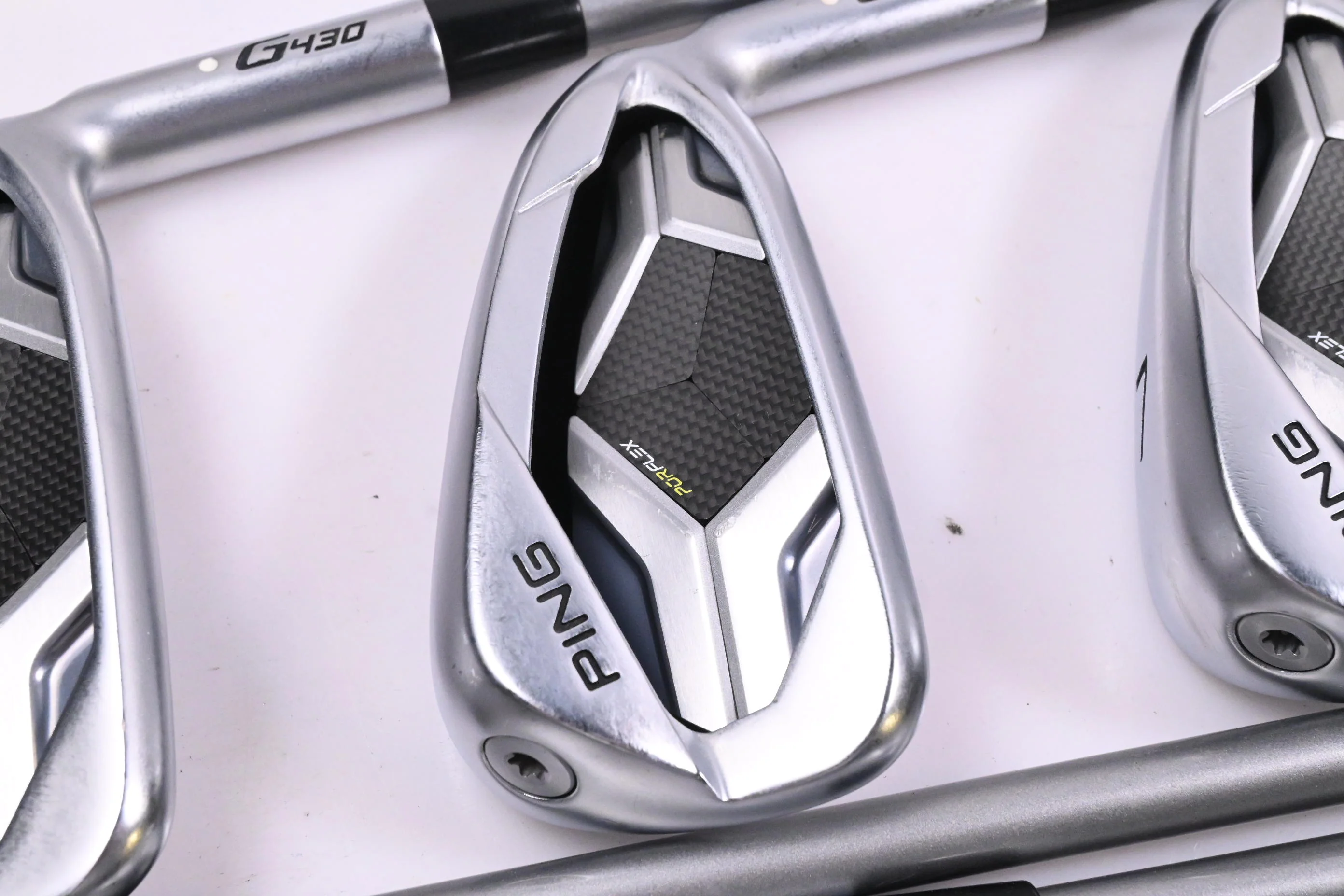 Ping G430 Irons / 5-PW+45° / White Dot / Senior Flex Ping Alta Quick 45 Shafts