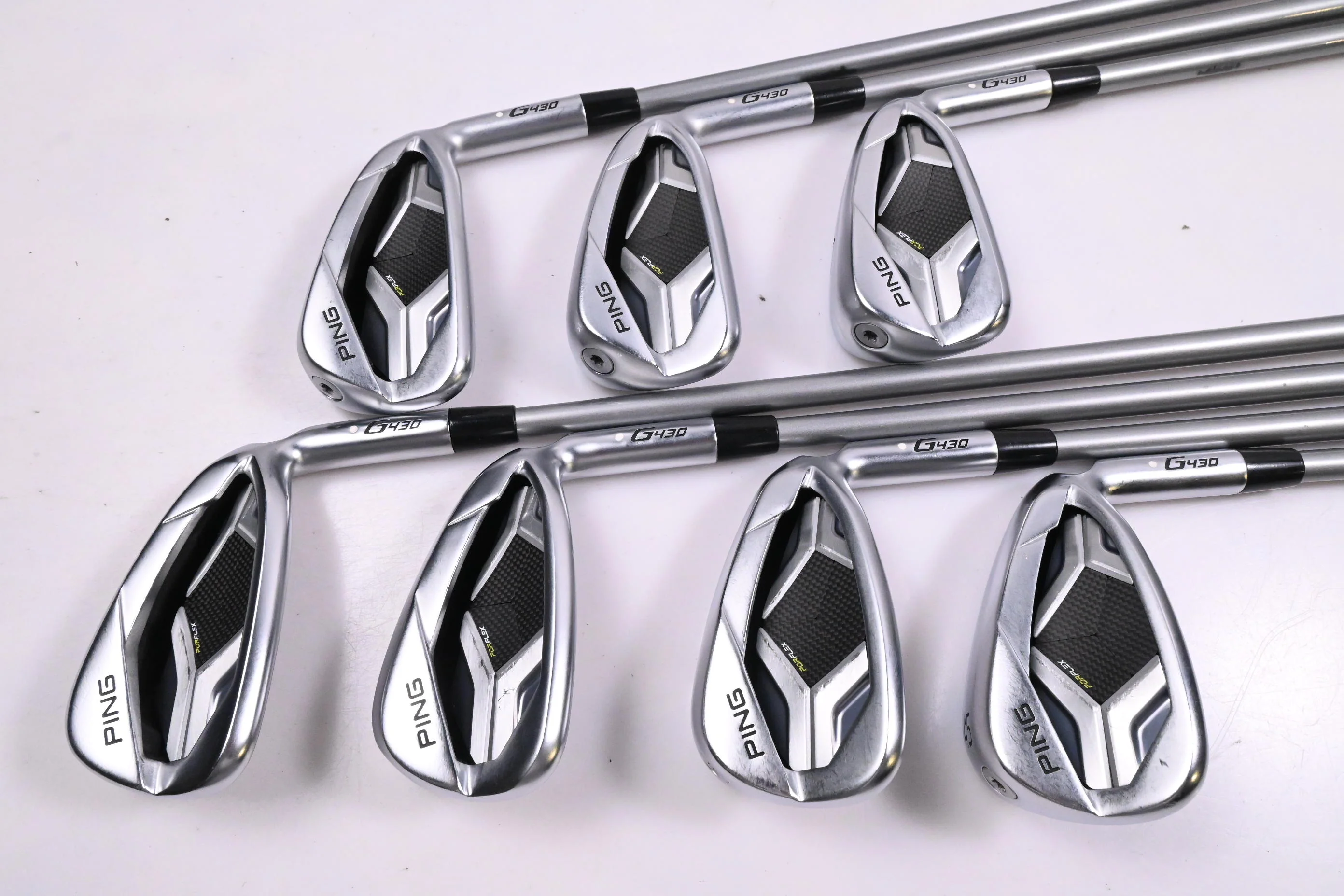Ping G430 Irons / 5-PW+45° / White Dot / Senior Flex Ping Alta Quick 45 Shafts - Image 2