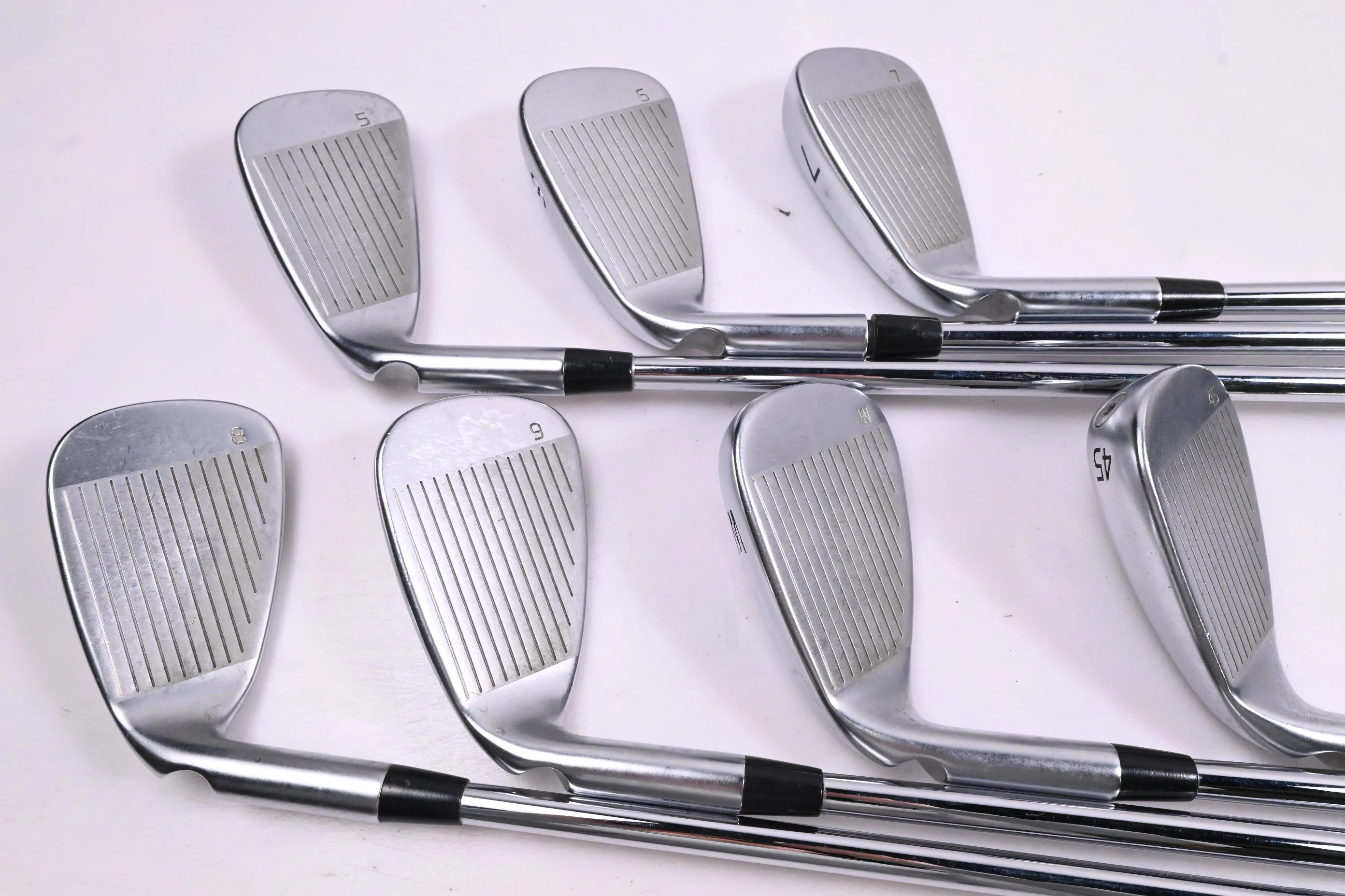 Ping G430 Irons / 5-PW+45° / Black Dot / Stiff Flex Ping AWT 2.0 Shafts - Image 3