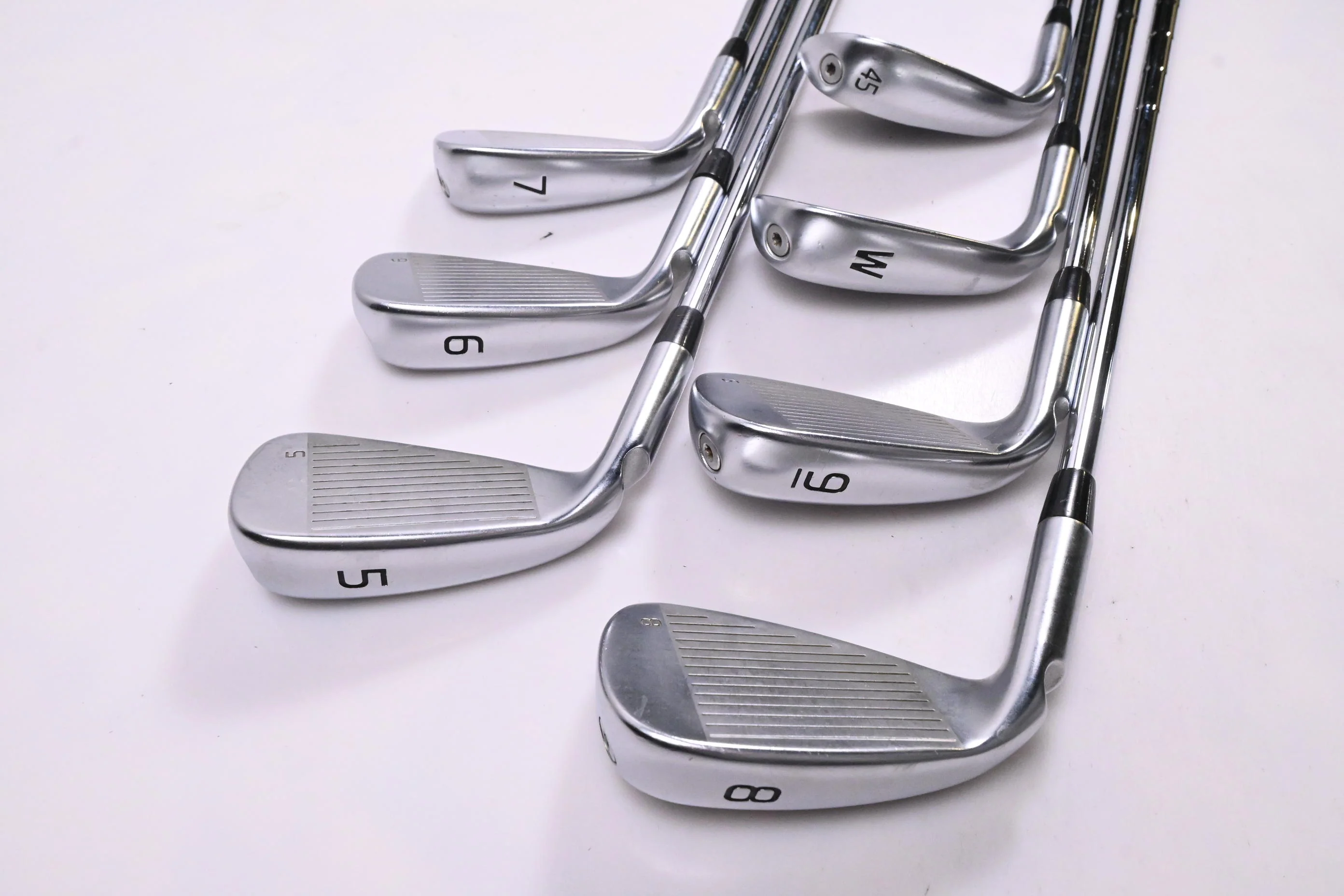 Ping G430 Irons / 5-PW+45° / Black Dot / Stiff Flex Ping AWT 2.0 Shafts - Image 4