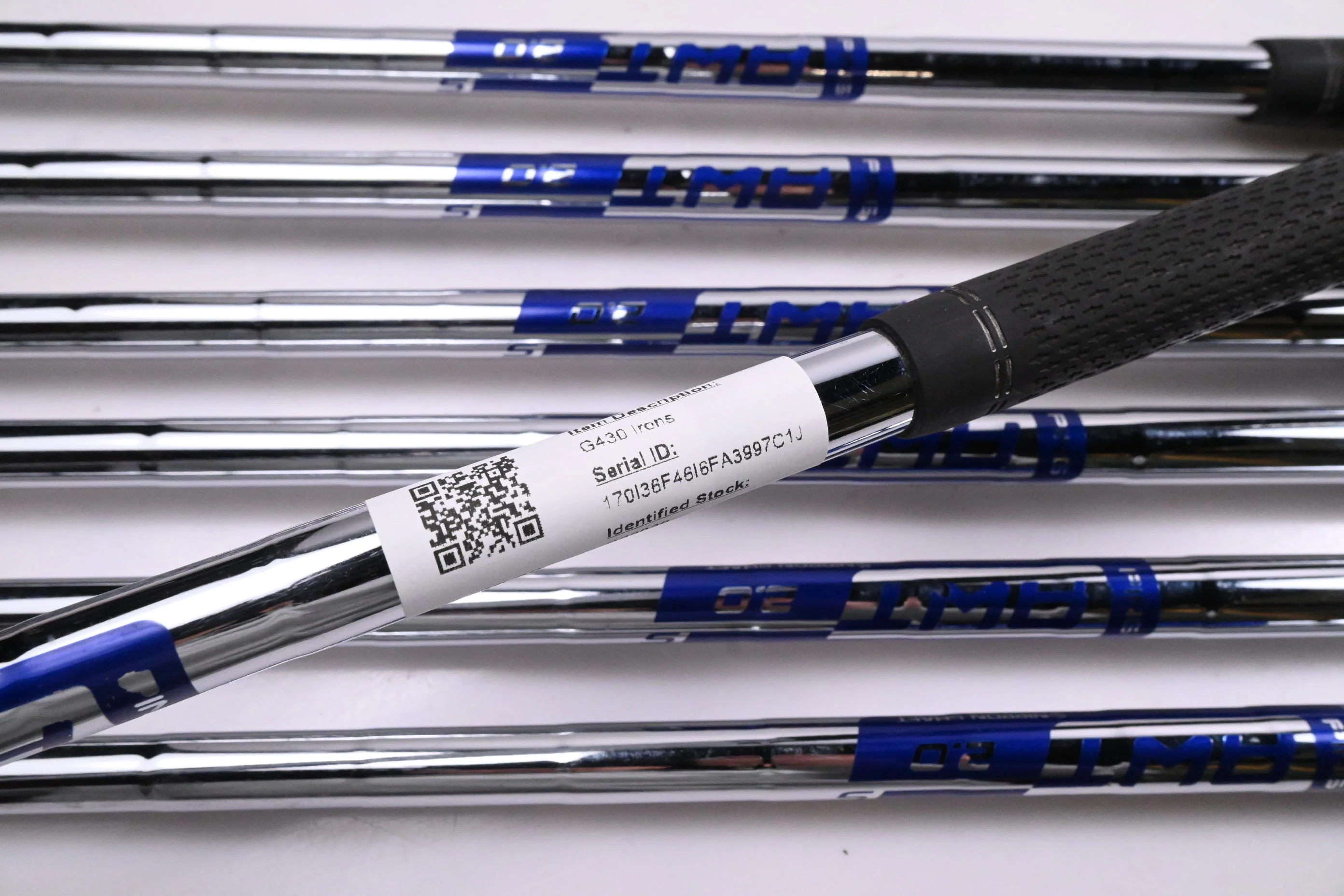 Ping G430 Irons / 5-PW+45° / Black Dot / Stiff Flex Ping AWT 2.0 Shafts - Image 6