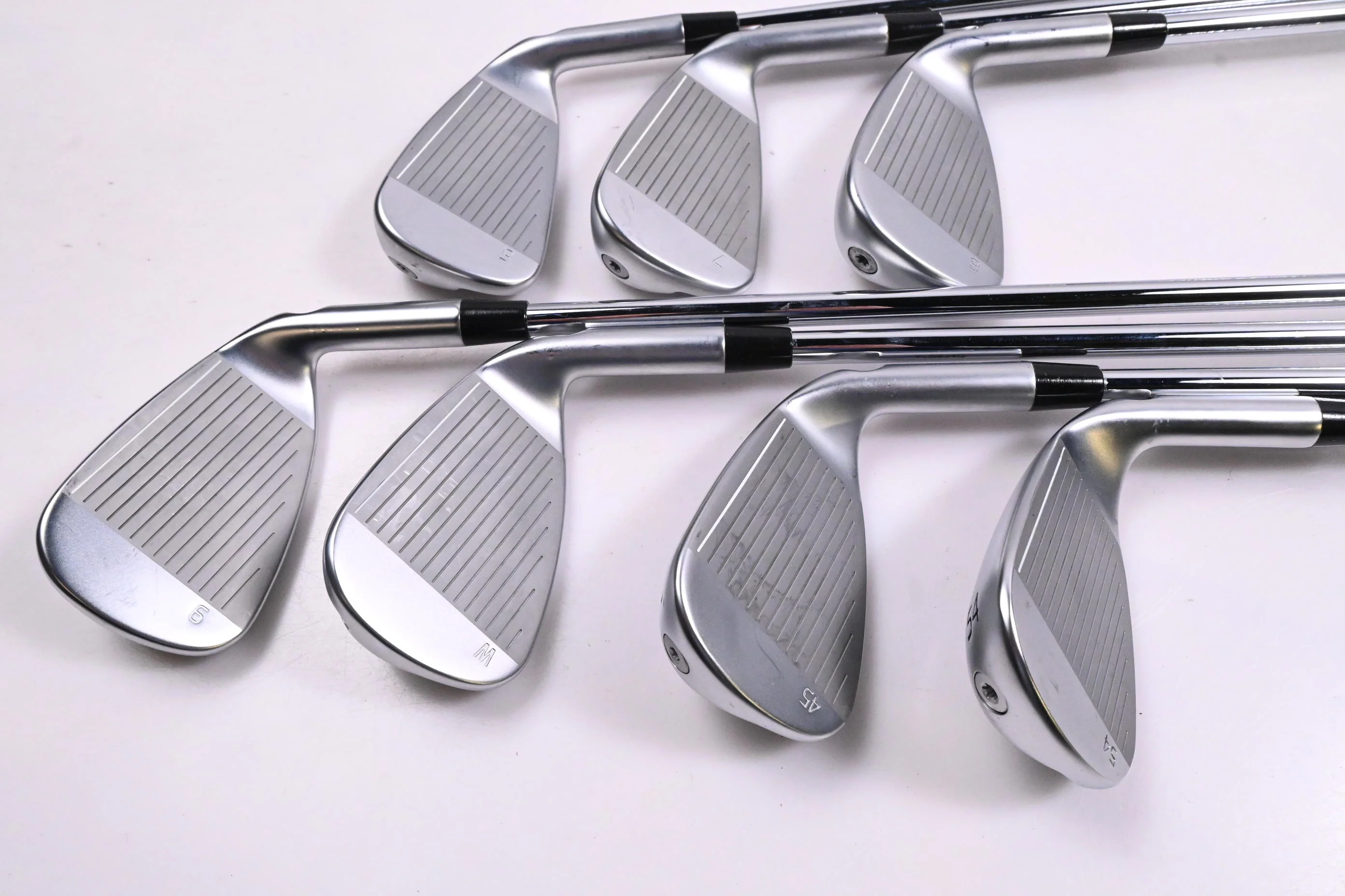 Left Hand Ping G430 Irons / 6-PW+45°+54° / Black Dot / Regular Flex Ping AWT 3.0 - Image 3