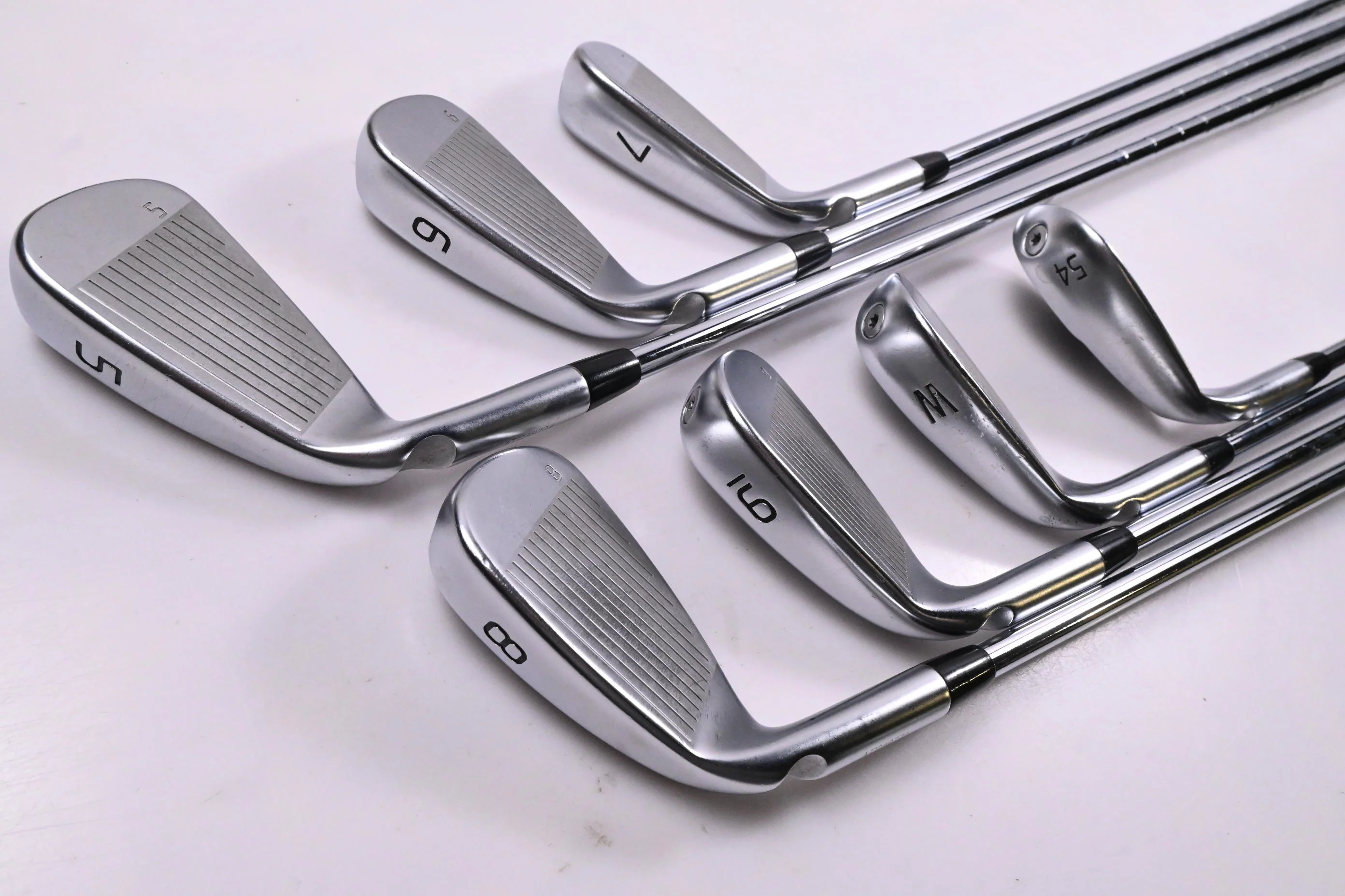 Ping G430 Irons / 5-PW+45° / Orange Dot / Regular Flex Elevate MPH 95 Shafts - Image 4