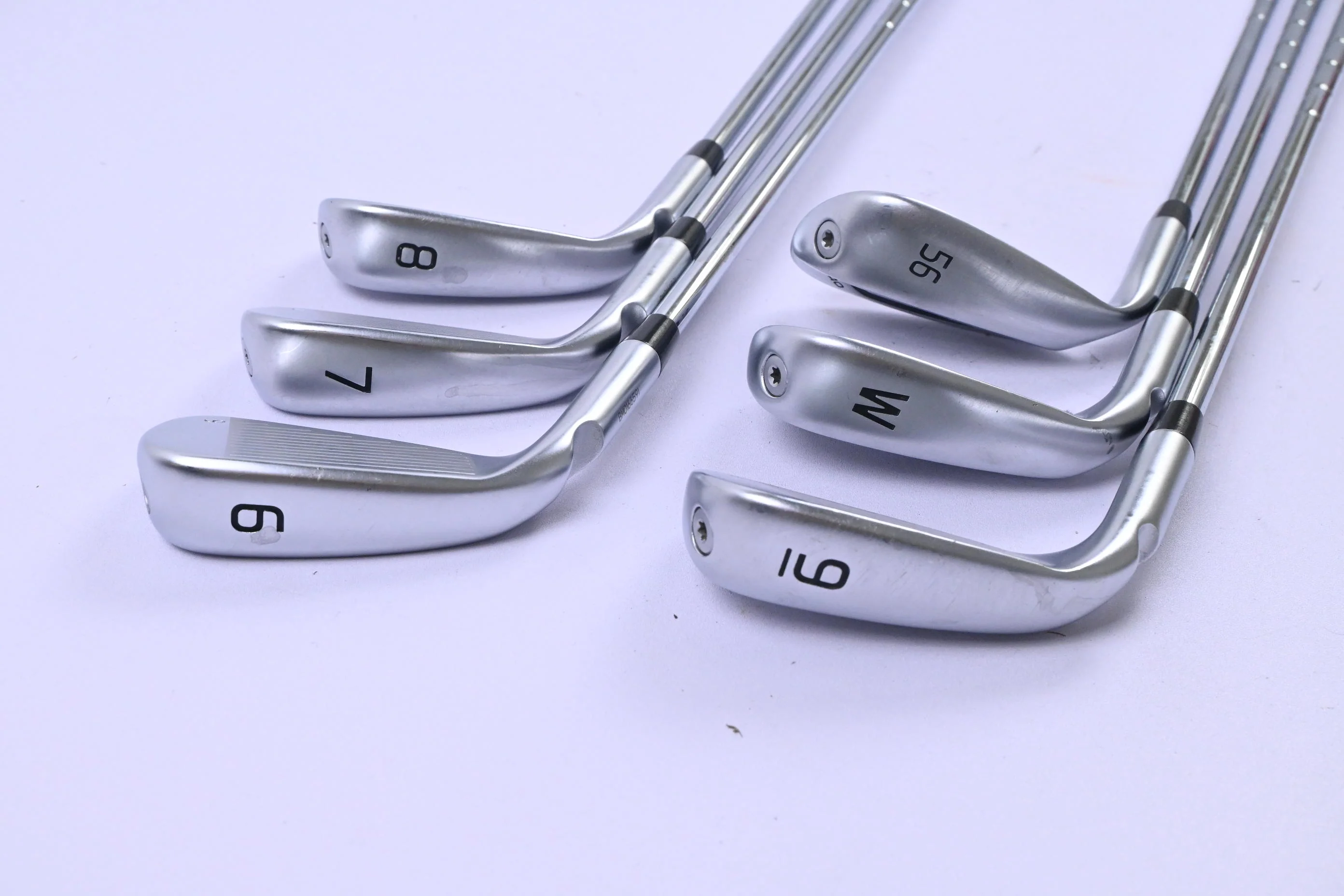 Ping G440 Irons / 6-PW+SW / Blue Dot / Regular Flex Ping AWT 3.0 Shafts - Image 4