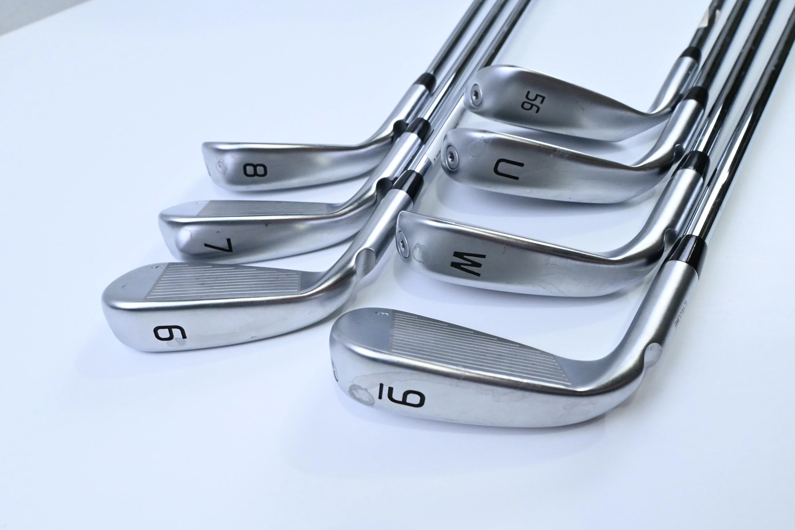 Ping G440 Irons / 6-PW+UW+SW / Blue Dot / Regular Flex Ping AWT 3.0 Shafts - Image 4