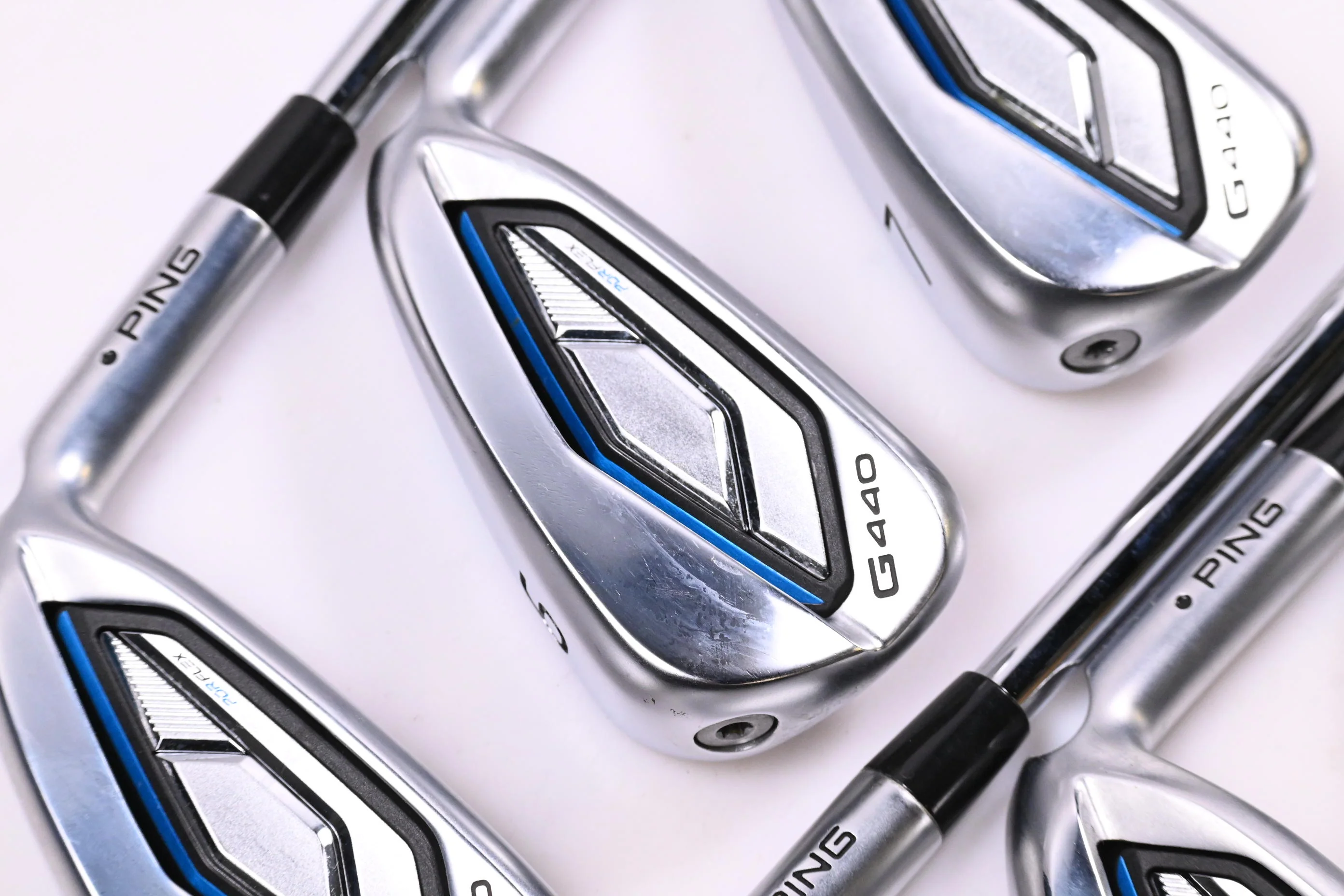 Ping G440 Irons / 5-PW / Black Dot / Regular Flex Ping AWT 3.0 Shafts