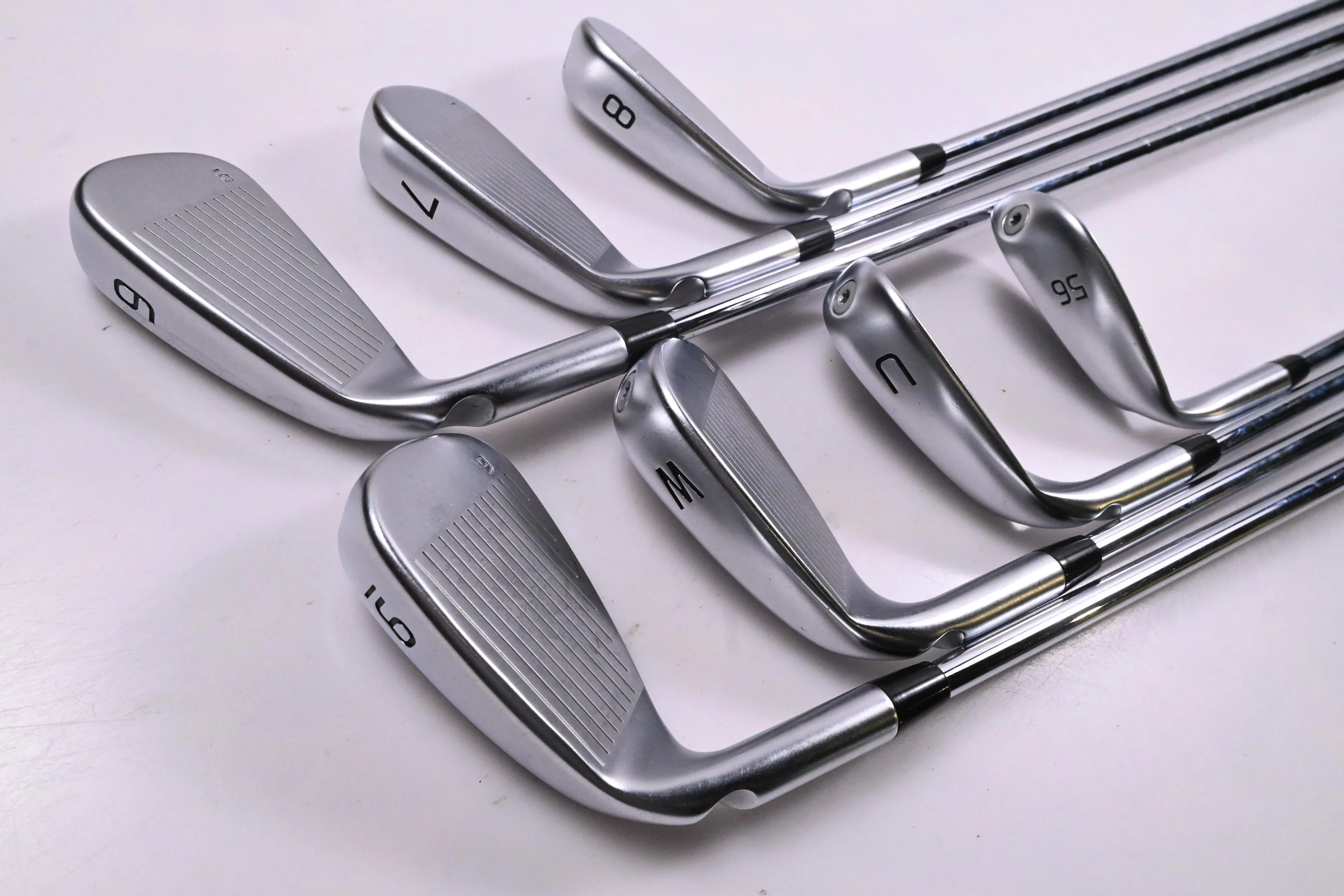Ping G440 Irons / 6-PW+GW+56° / Blue Dot / Regular Flex Ping AWT 3.0 Shafts - Image 4