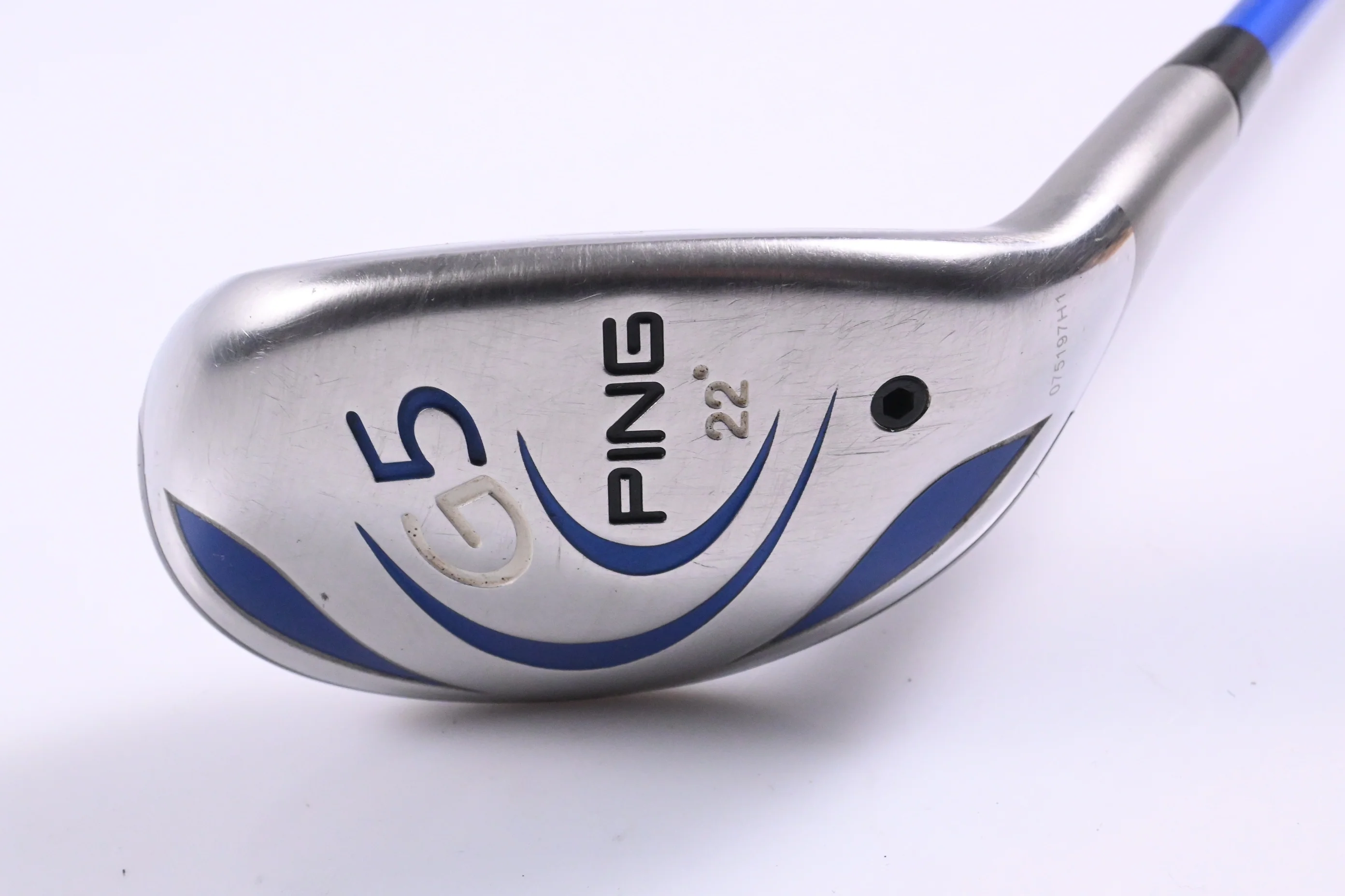 Ping G5 #4 Hybrid / 22 Degree / Regular Flex Grafalloy ProLaunch Blue Shaft - Image 2