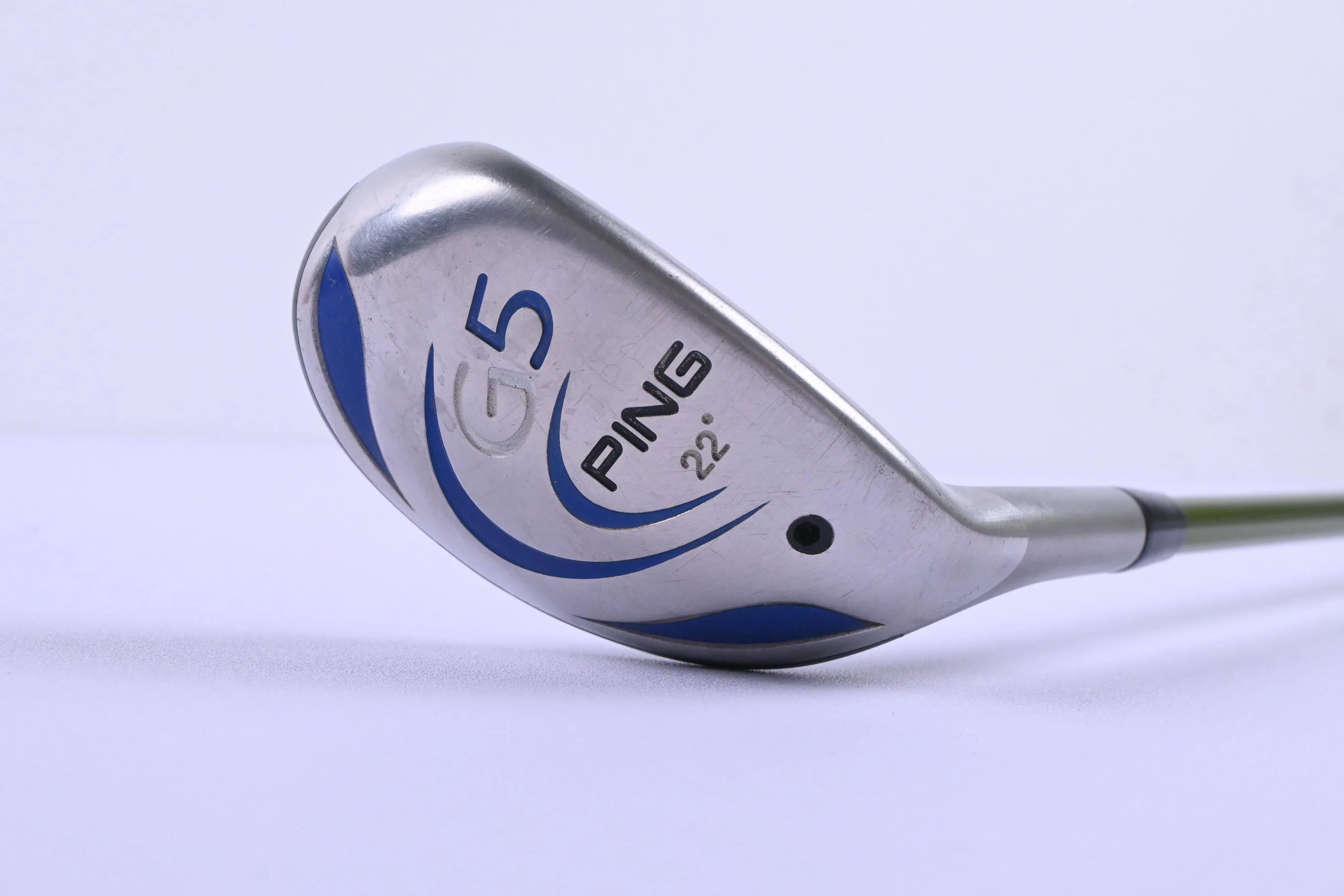 Ping G5 #4 Hybrid / 22 Degree / Stiff Flex Aldila NV Green Hybrid 85 Shaft