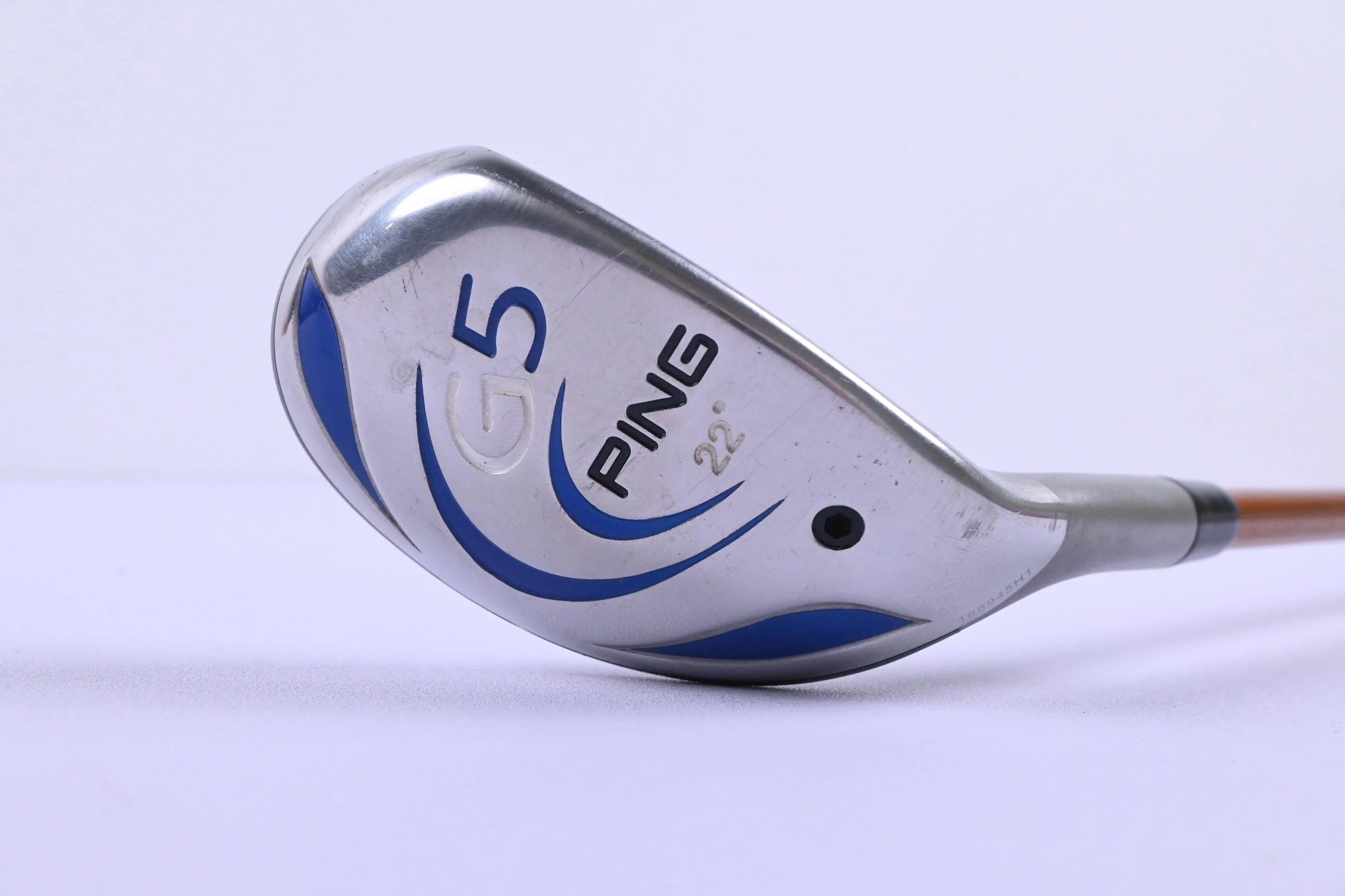 Ping G5 #4 Hybrid / 22 Degree / Stiff Flex Aldila NVS Orange Hybrid 85 Shaft