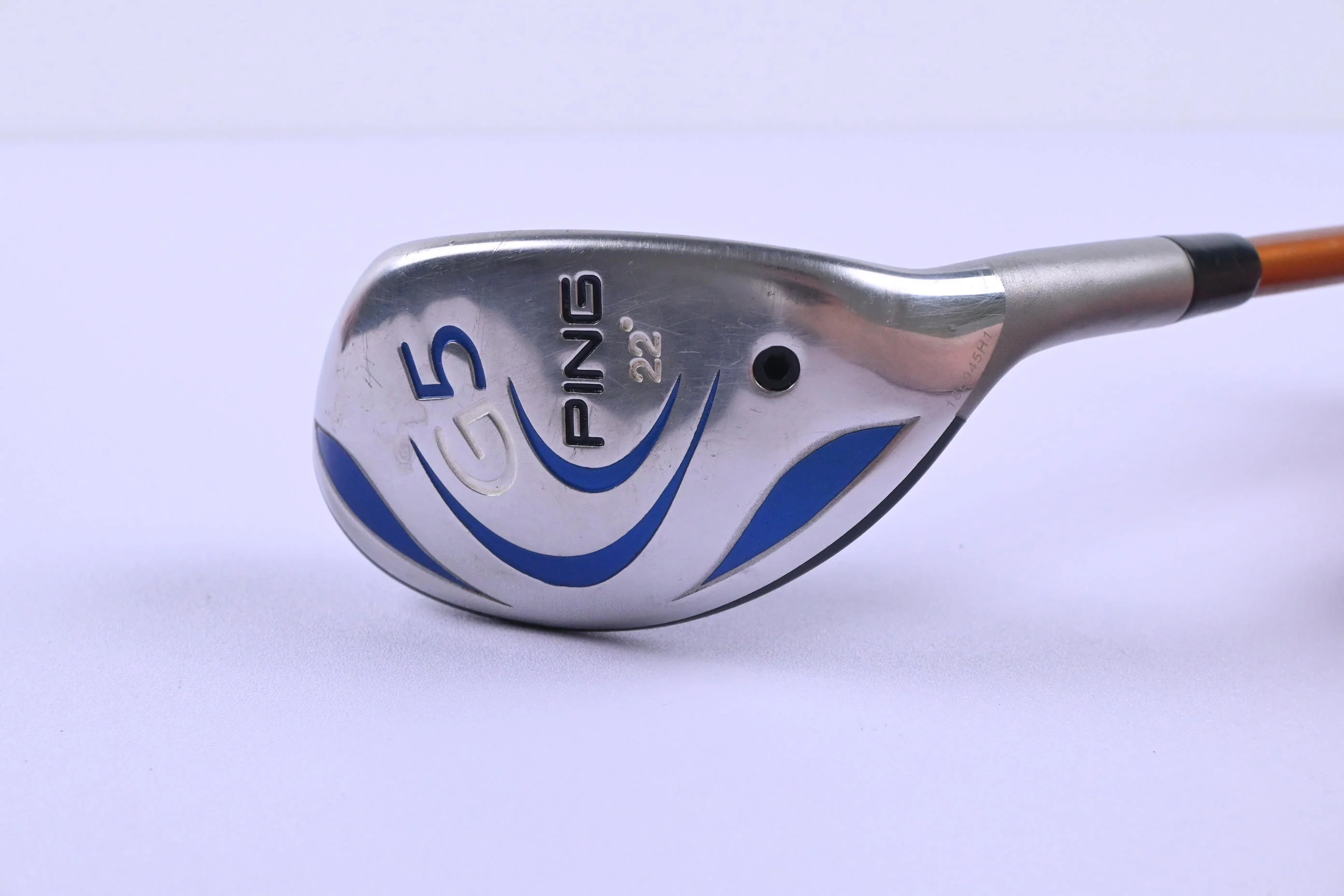 Ping G5 #4 Hybrid / 22 Degree / Stiff Flex Aldila NVS Orange Hybrid 85 Shaft - Image 2