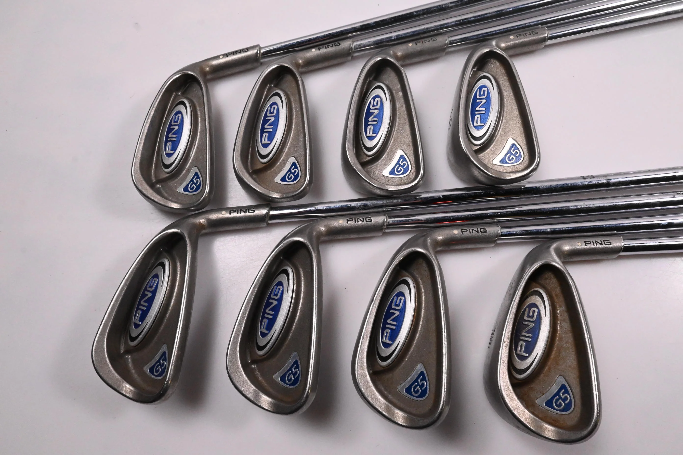 Ping G5 Irons / 3-PW / White Dot / Regular Flex Ping Shafts - Image 2