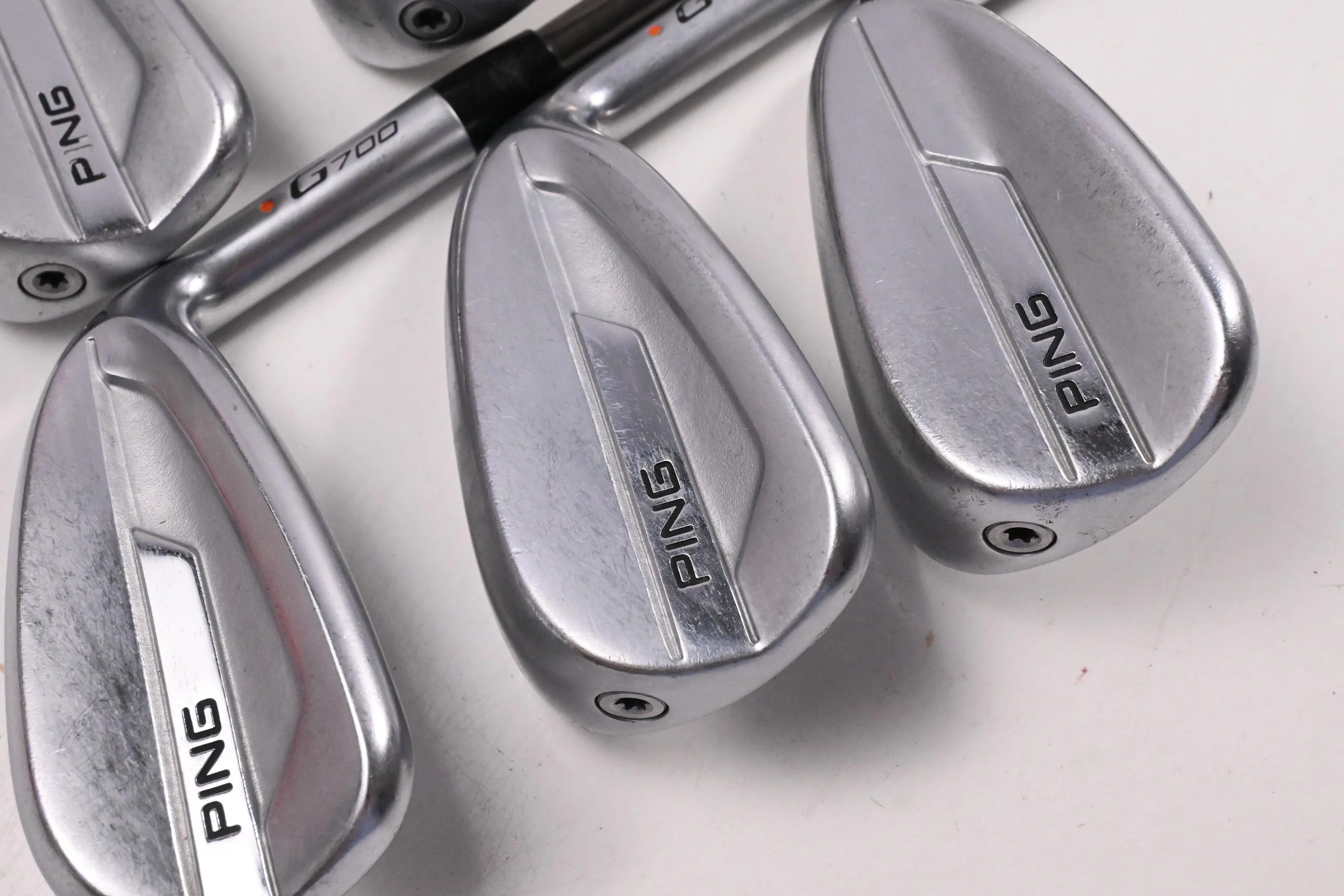Ping G700 Irons / 6-PW / Orange Dot / Senior Flex UST Recoil ES 760 Shafts