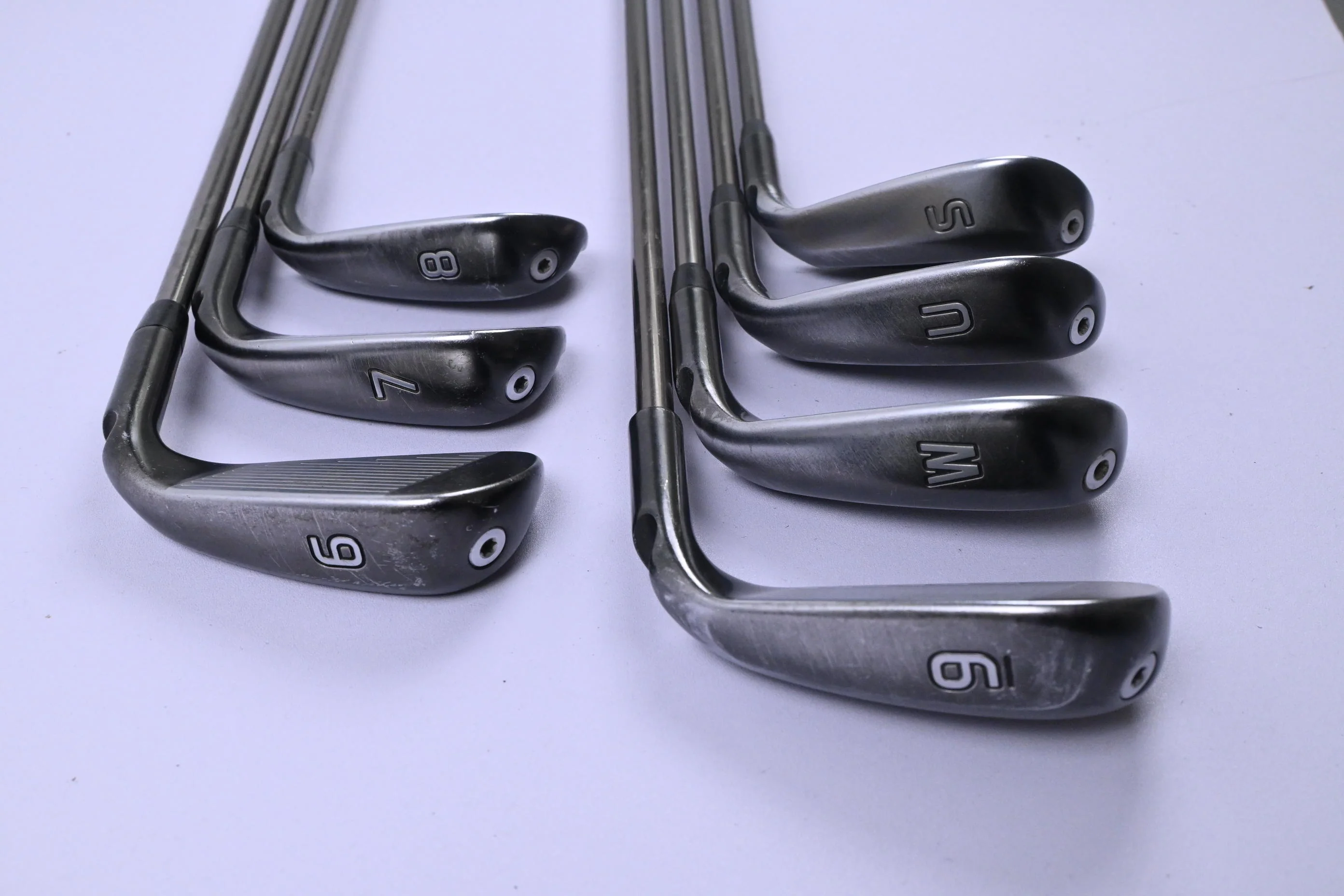 Left Hand Ping G710 Irons / 6-PW+GW+SW / White Dot / Regular Flex Recoil ES 780 - Image 4