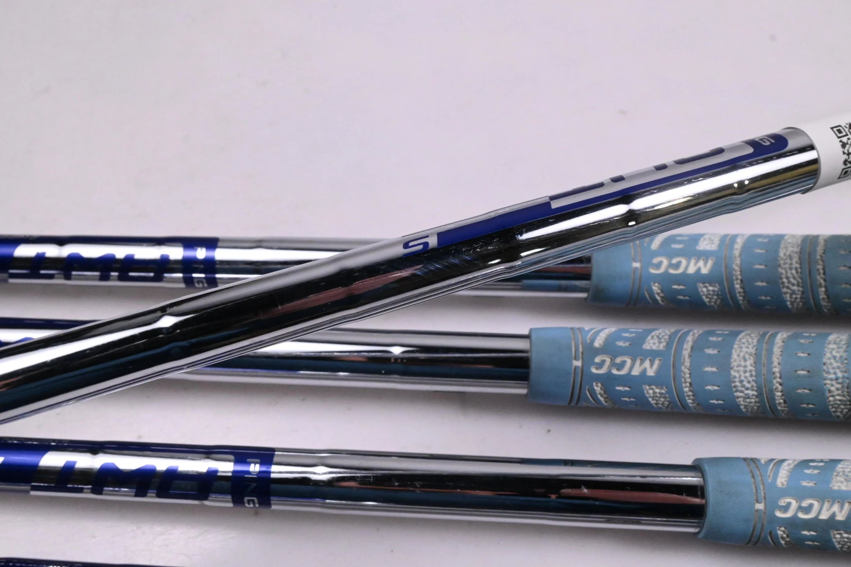 Ping G710 Irons / 5-PW / White Dot / Stiff Flex Ping AWT 2.0 Shafts - Image 5