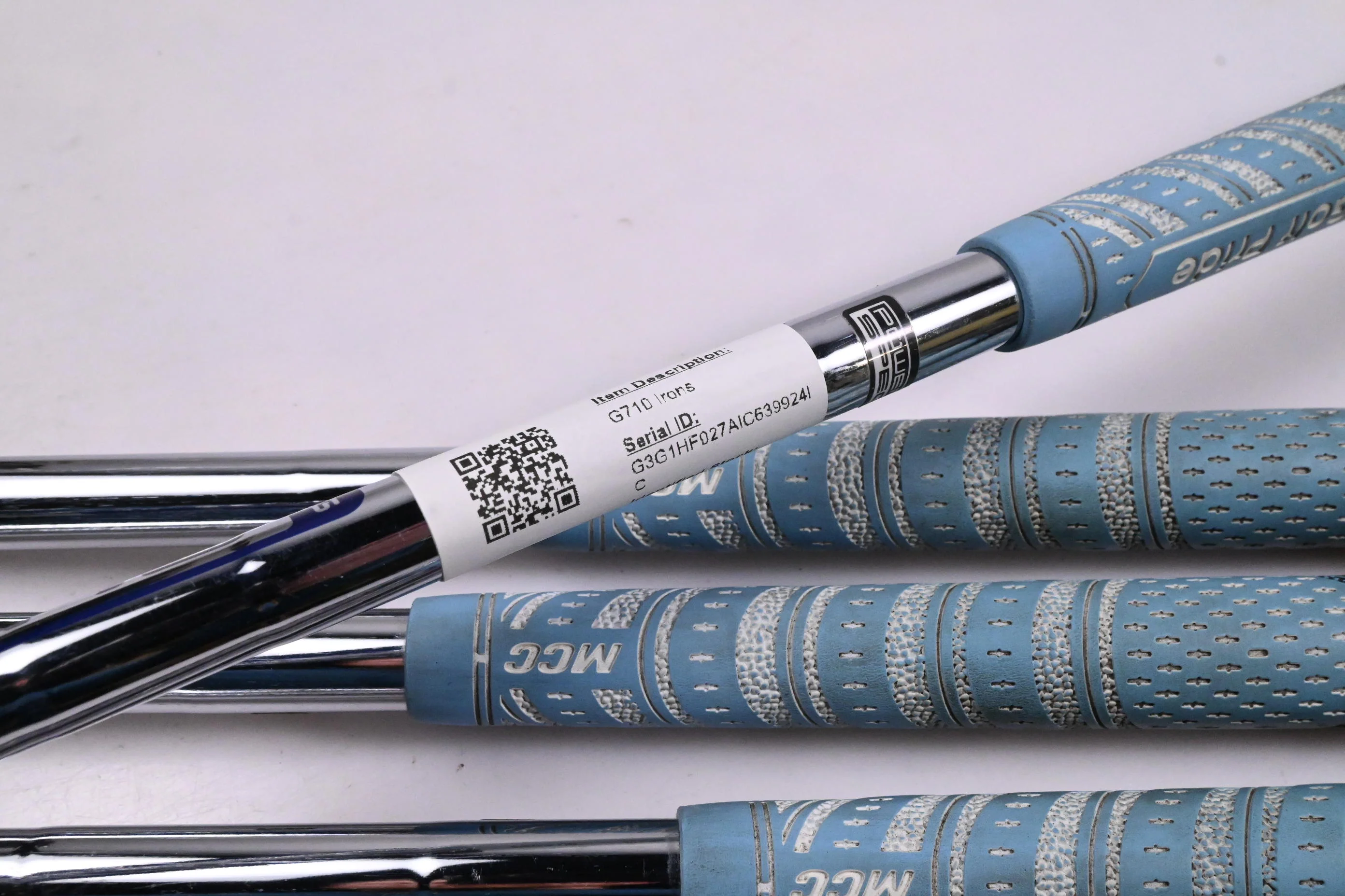 Ping G710 Irons / 5-PW / White Dot / Stiff Flex Ping AWT 2.0 Shafts - Image 6