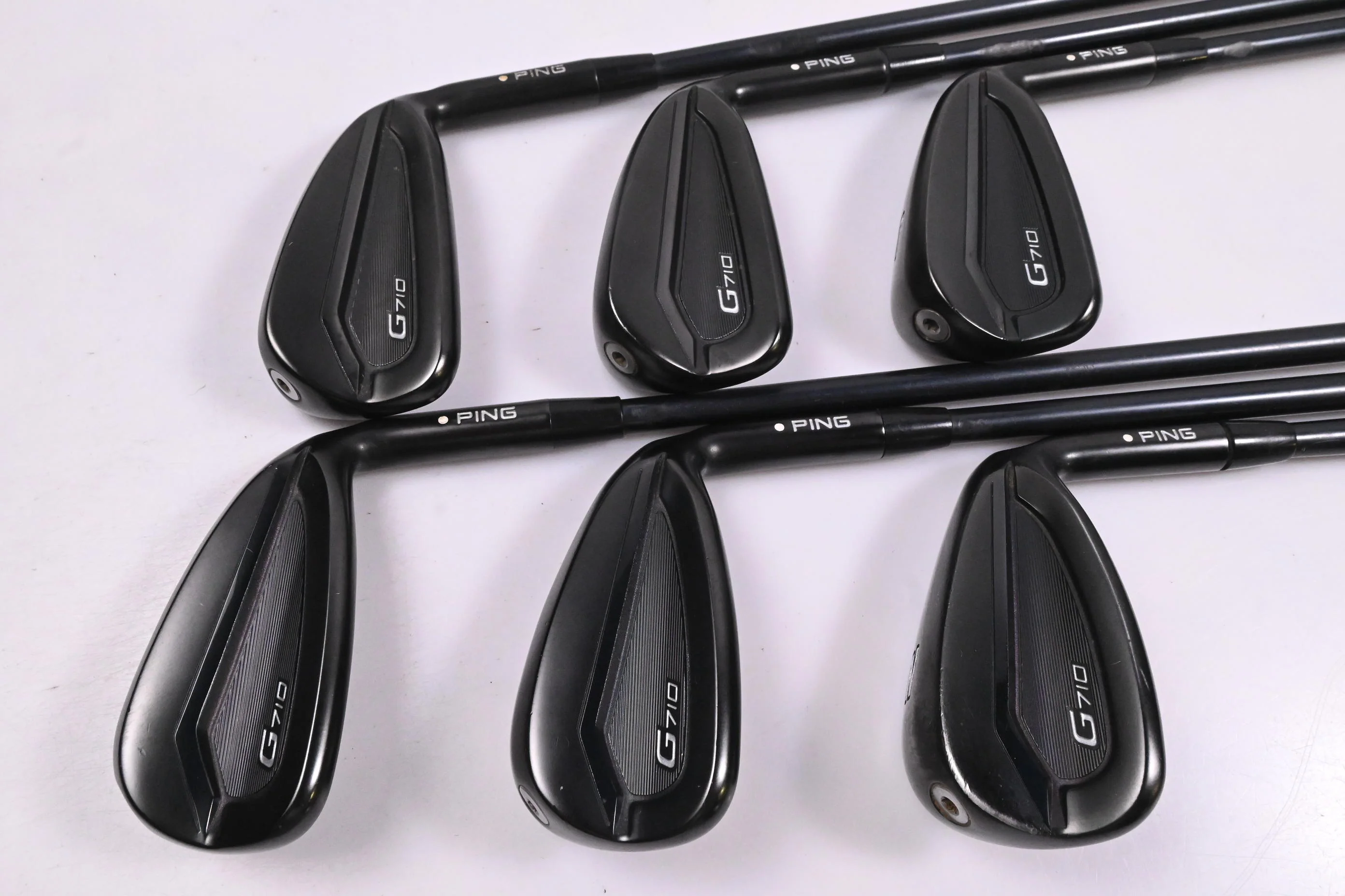 Ping G710 Irons / 5-PW / White Dot / Regular Flex Ping Alta CB Red Shafts - Image 3