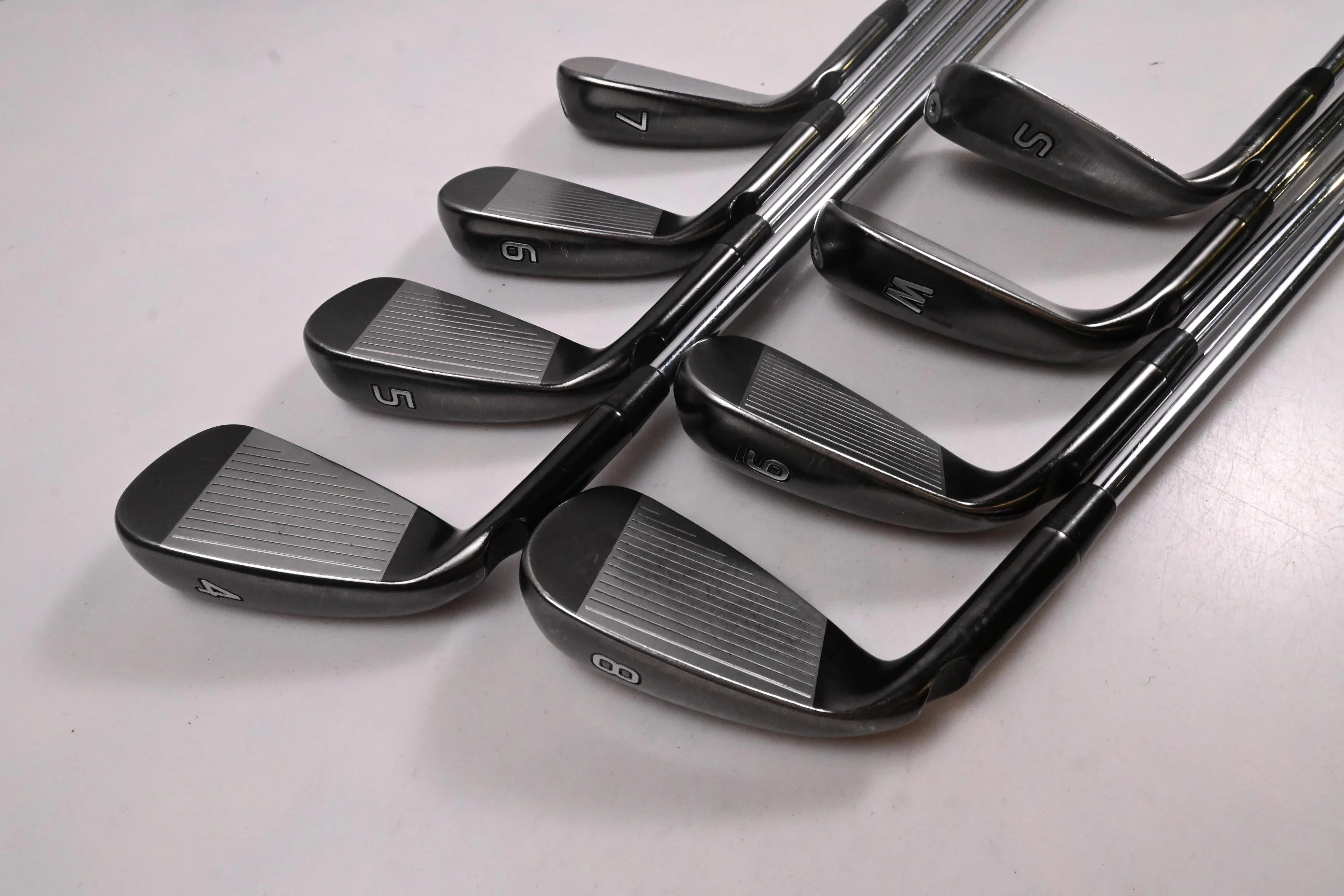 Ping G710 Irons / 4-PW+SW / Green Dot / Stiff Flex Ping AWT 2.0 Shafts - Image 4