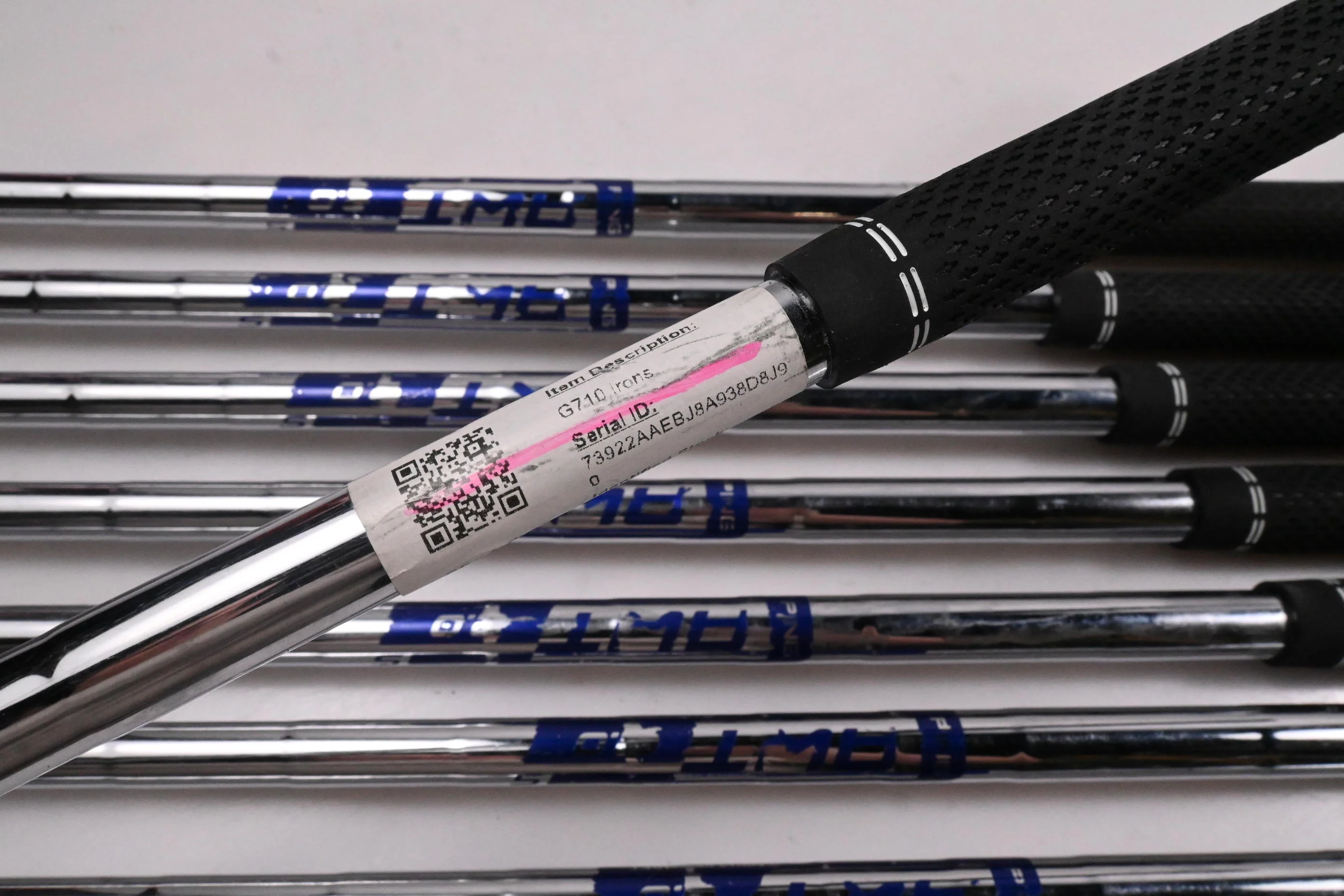 Ping G710 Irons / 4-PW+SW / Green Dot / Stiff Flex Ping AWT 2.0 Shafts - Image 6