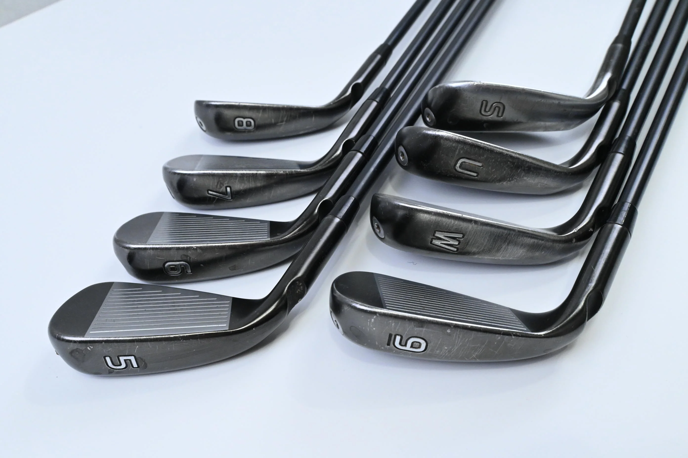Ping G710 Irons / 5-PW+UW+SW / Black Dot / Regular Flex Ping Alta CB Red AWT - Image 4