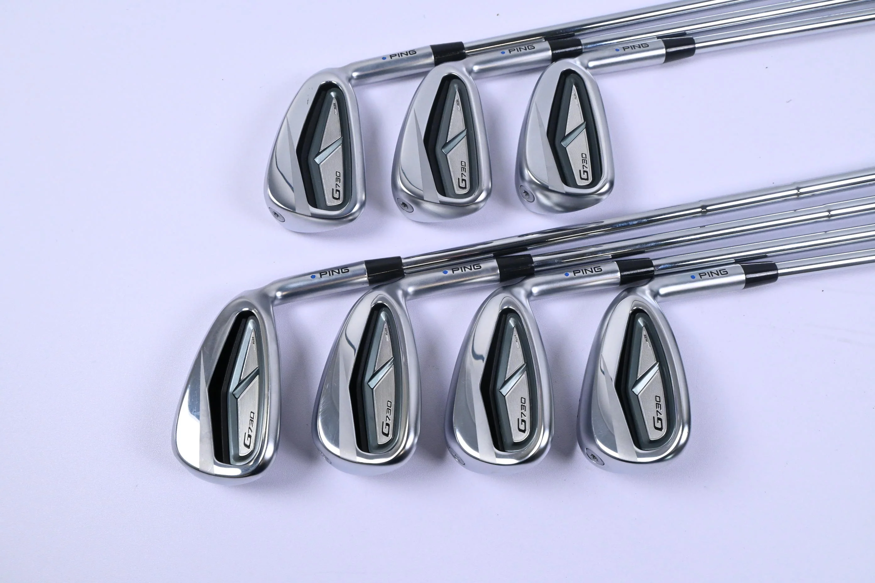 Ping G730 Irons / 6-PW+GW+50 Degree / Blue Dot / Regular Flex Dynamic Gold R300 - Image 2