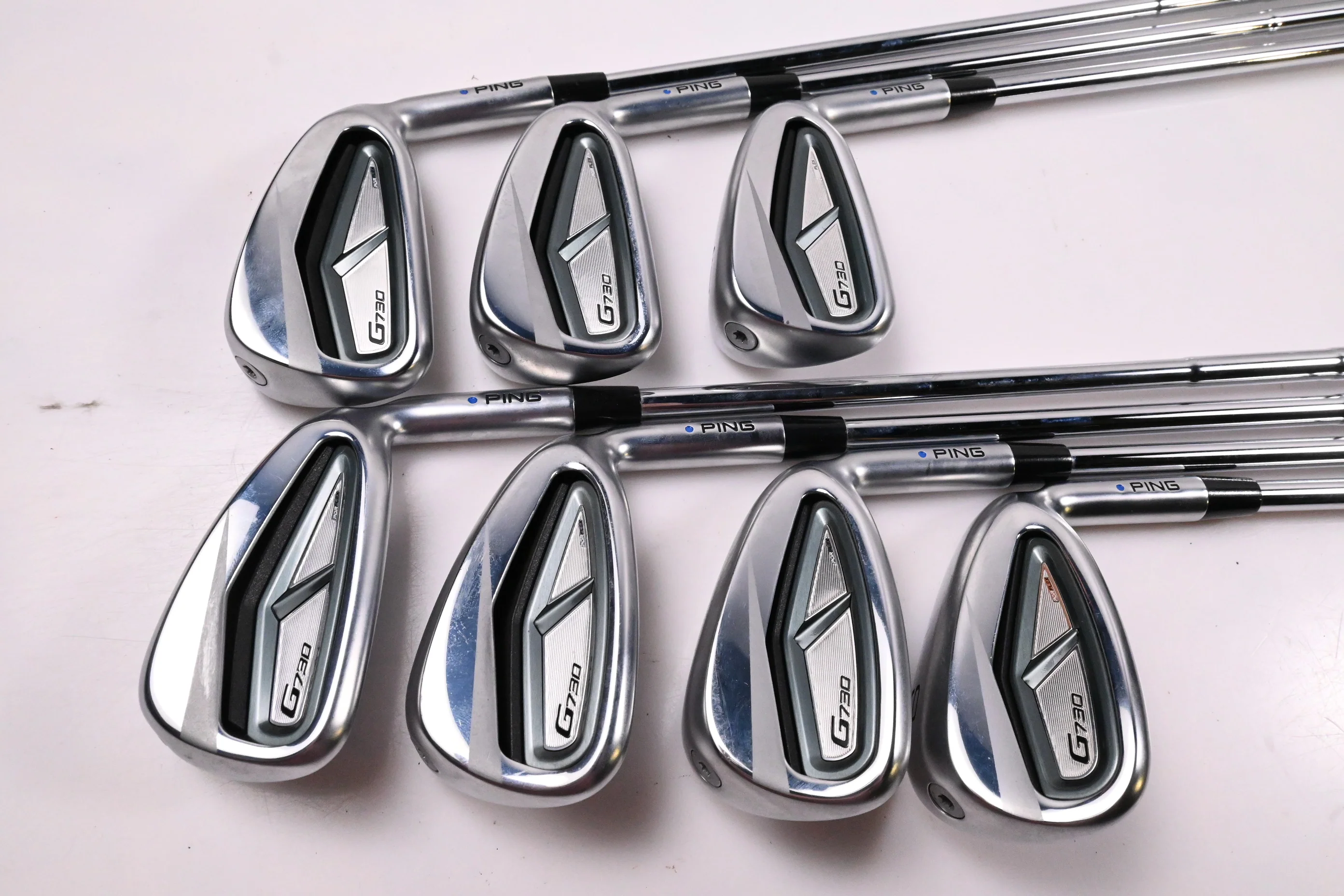 Ping G730 Irons / 5-PW+50° / Blue Dot / Regular Flex Dynamic Gold Mid 100 R300 - Image 2