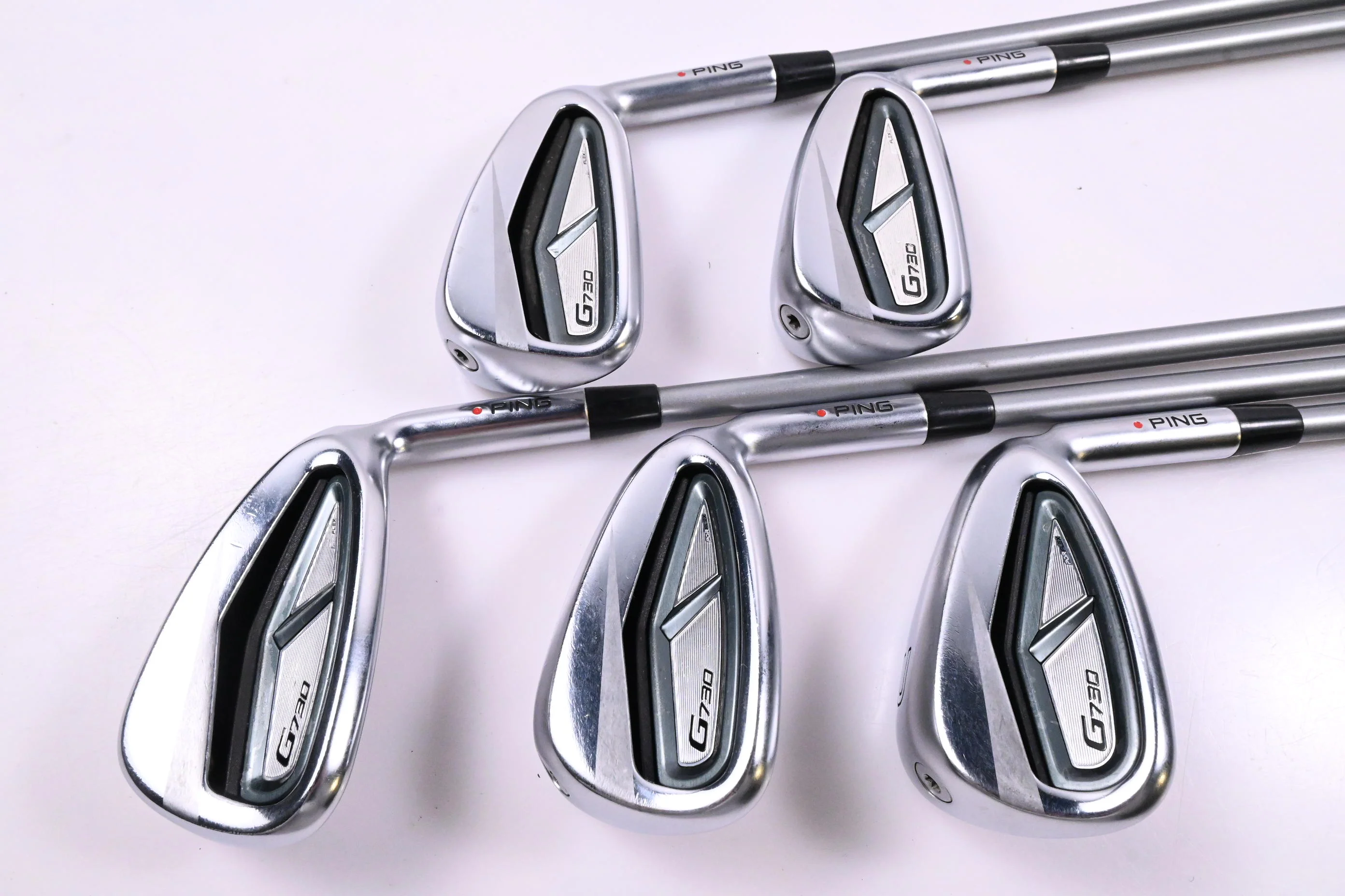 Ping G730 Irons / 7-PW+GW / Red Dot / Senior Flex Ping Alta Quick 45 Shafts - Image 3