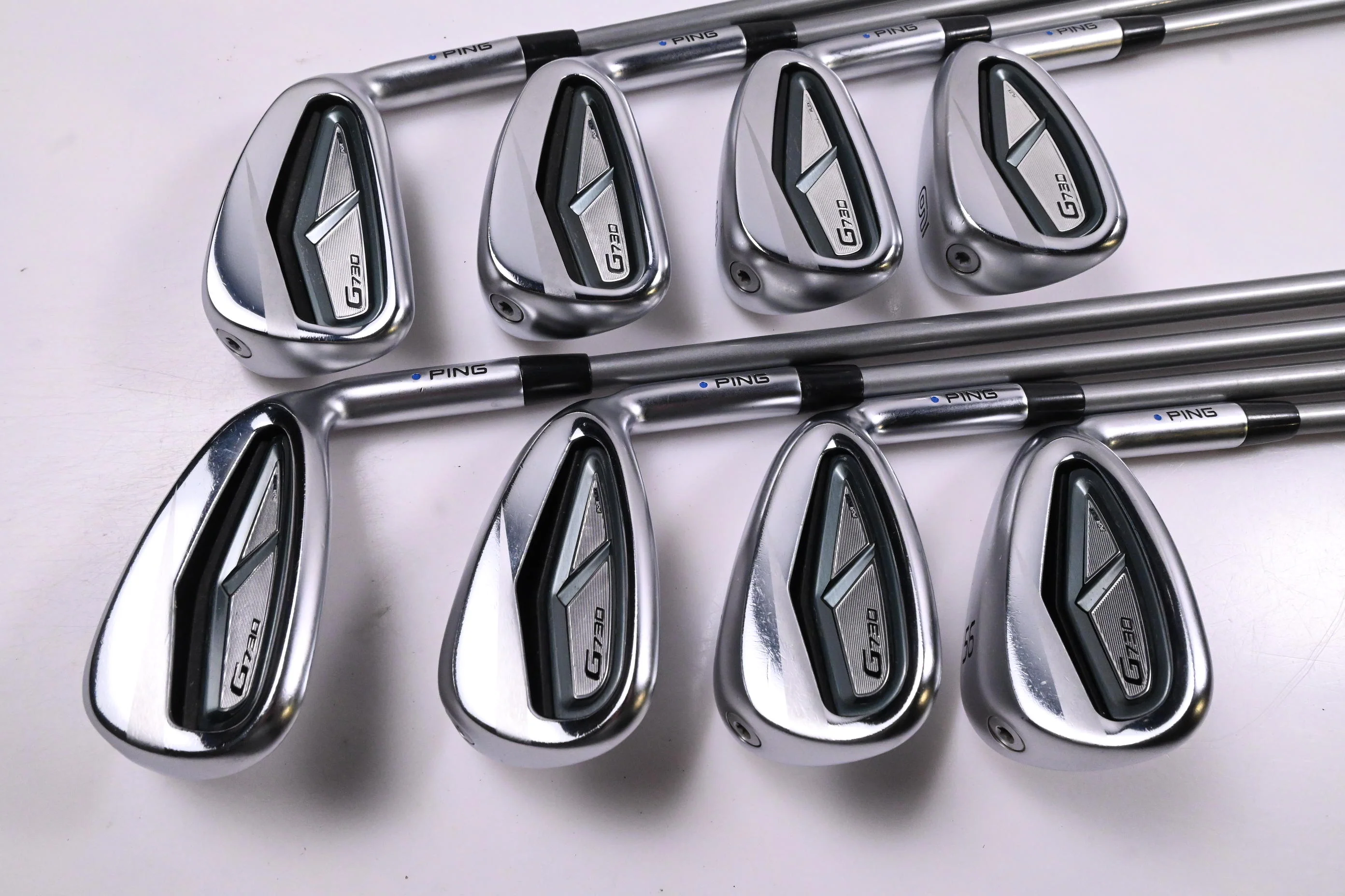 Ping G730 Irons / 6-PW+GW+50°+56° / Blue Dot / Senior Flex Ping Alta Quick 45 - Image 2