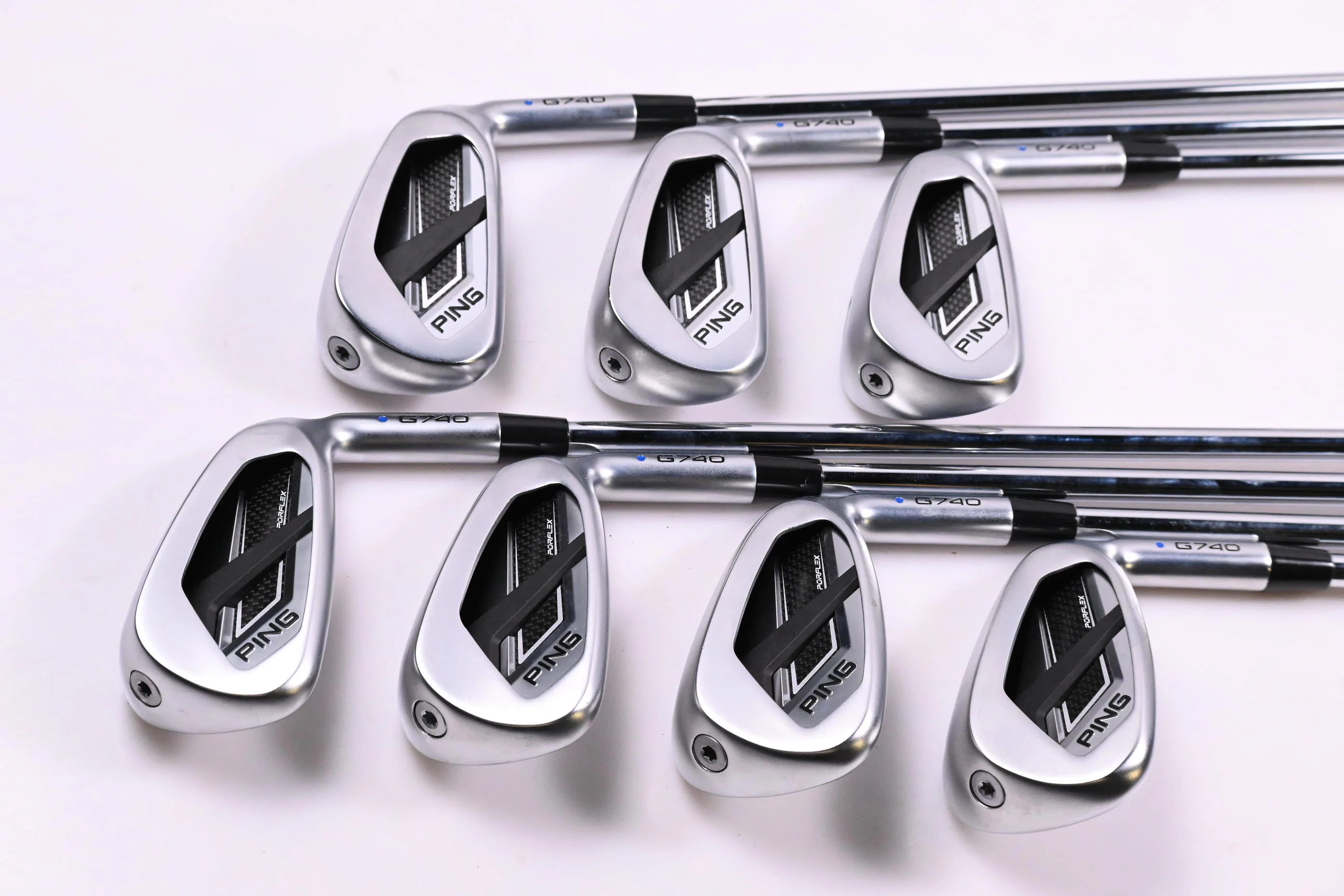 Ping G740 Irons / 5-PW+UW / Blue Dot / Regular Flex Ping AWT 3.0 Shafts - Image 2