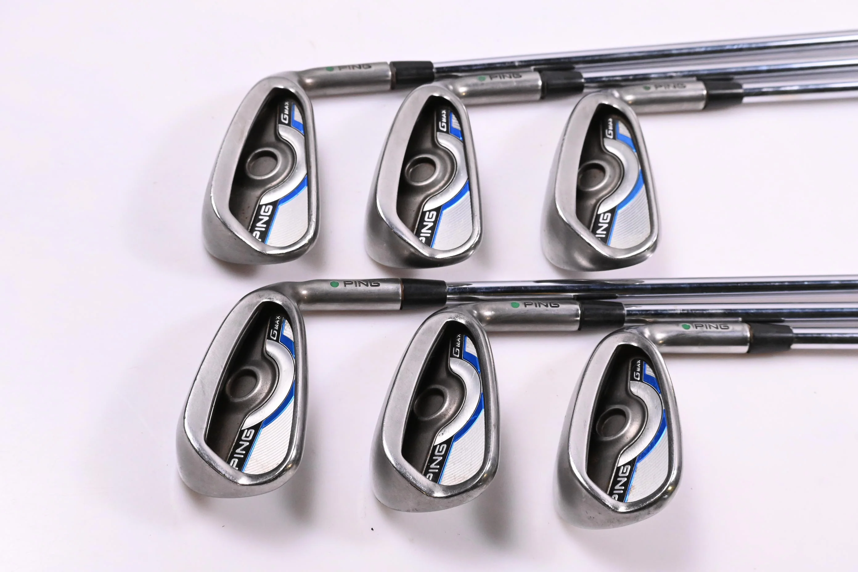 Ping GMax Irons / 5-PW / Green Dot / Regular Flex Ping AWT 2.0 Shafts - Image 2