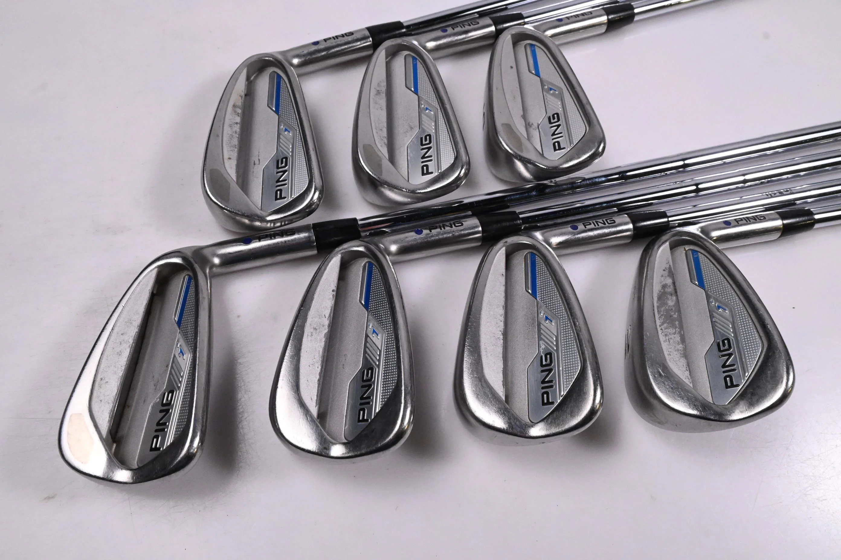 Ping i-Series E1 Irons / 4-PW / Blue Dot / Regular Flex Ping Shafts - Image 2
