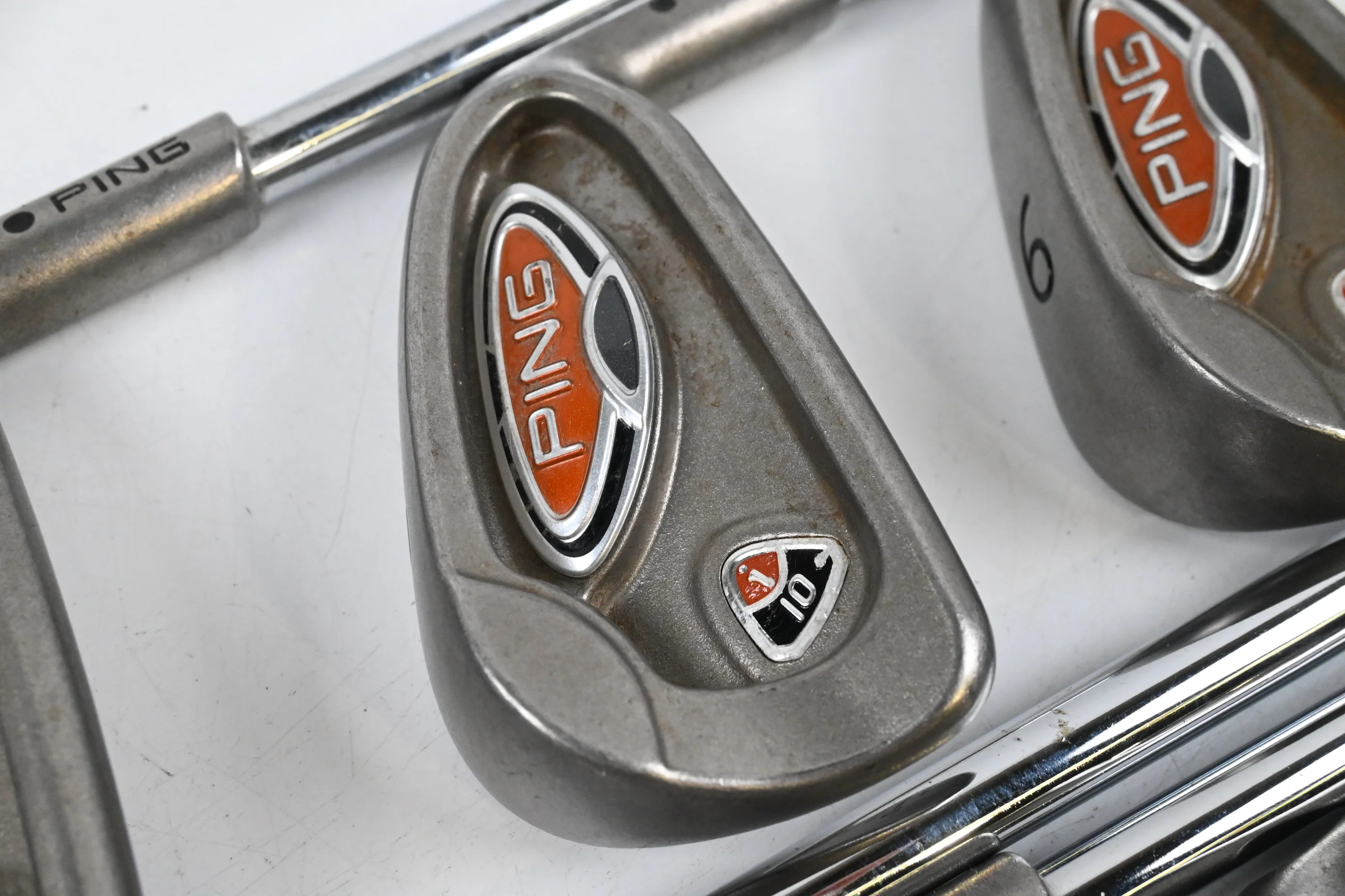 Ping i10 Irons / 4-PW / Black Dot / Stiff Flex Ping AWT Shafts