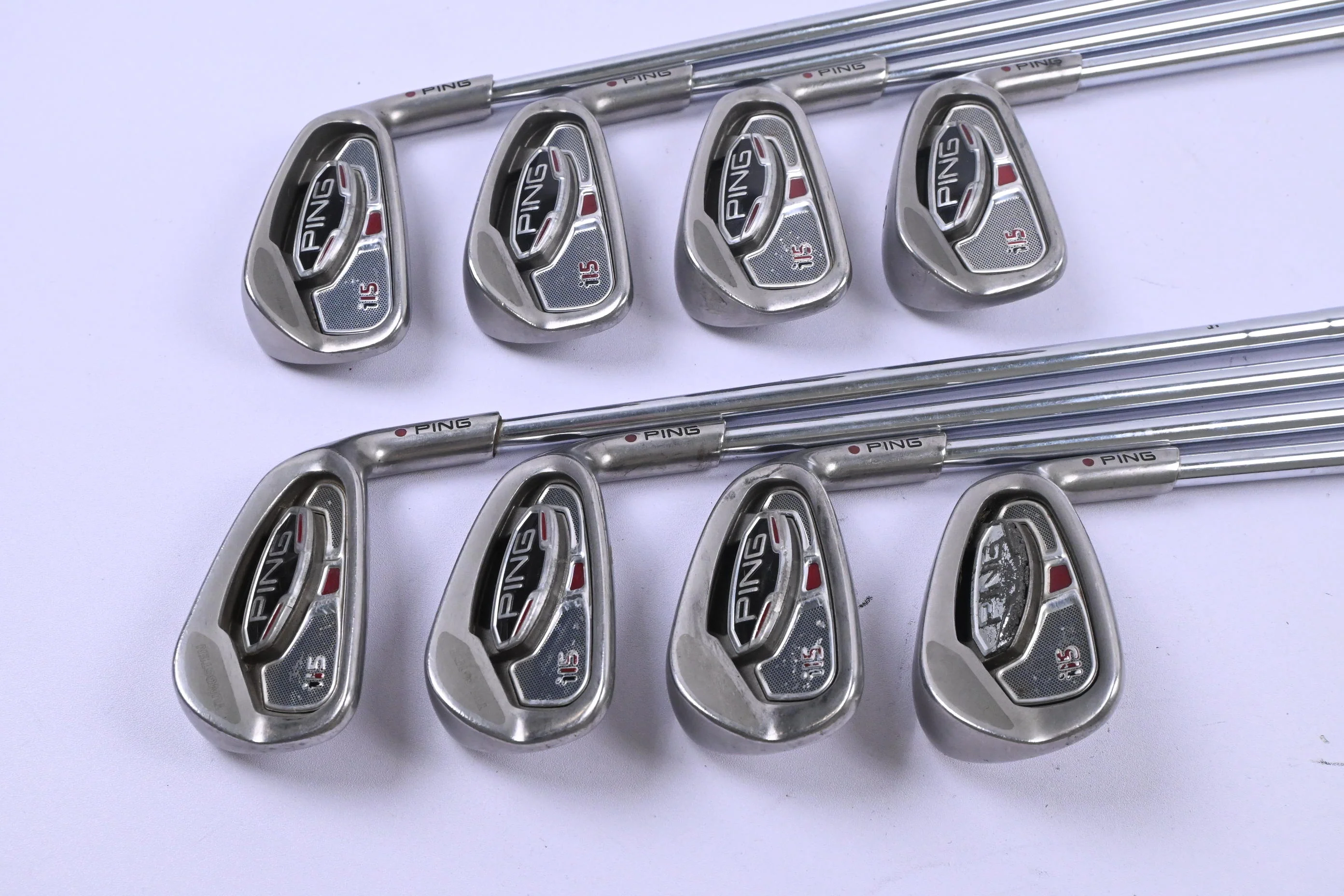 Ping i15 Irons / 3-PW / Maroon Dot / Regular Flex Steel Shafts - Image 2