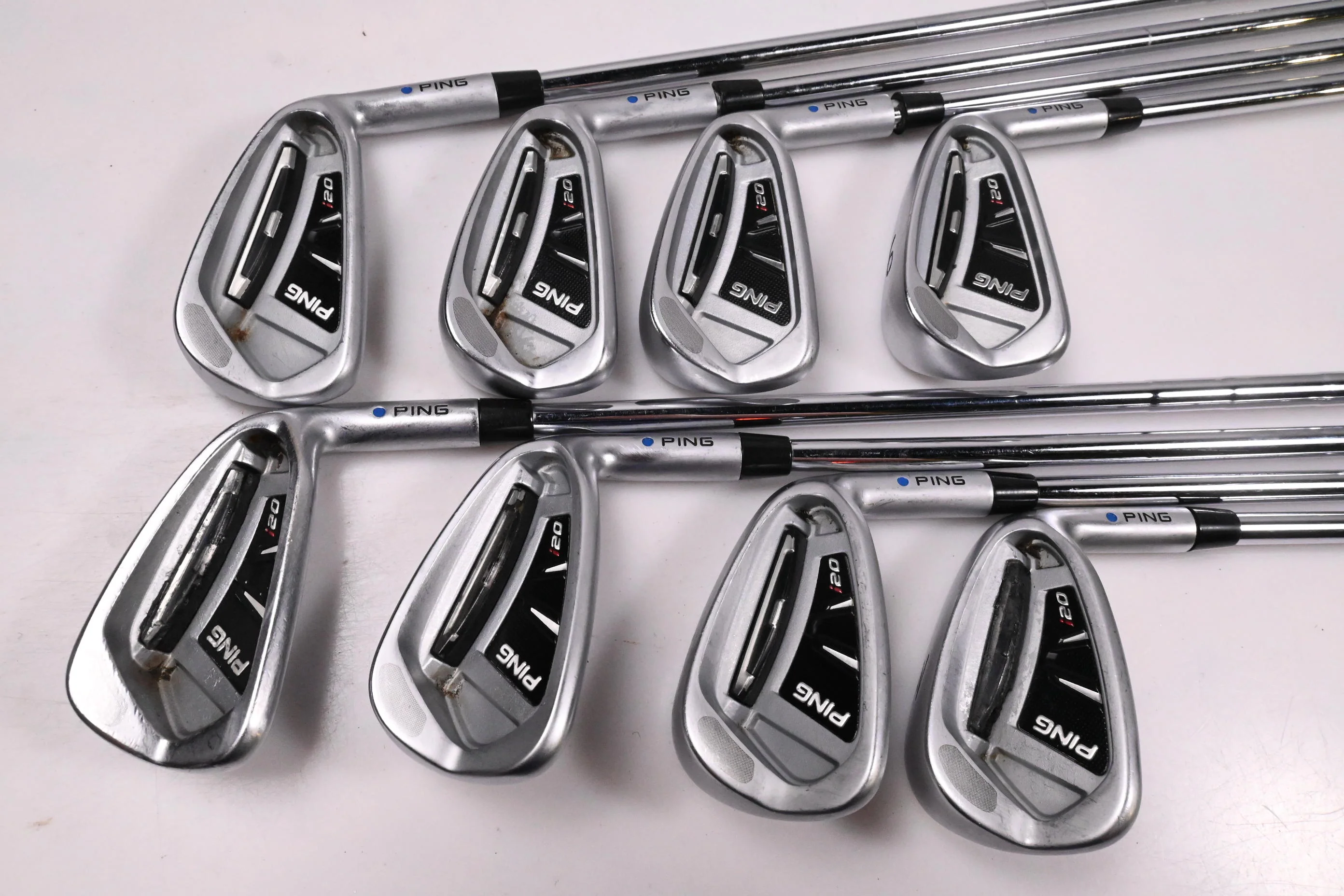 Ping i20 Irons / 3-PW / Blue Dot / Stiff Flex Steel Shafts - Image 2