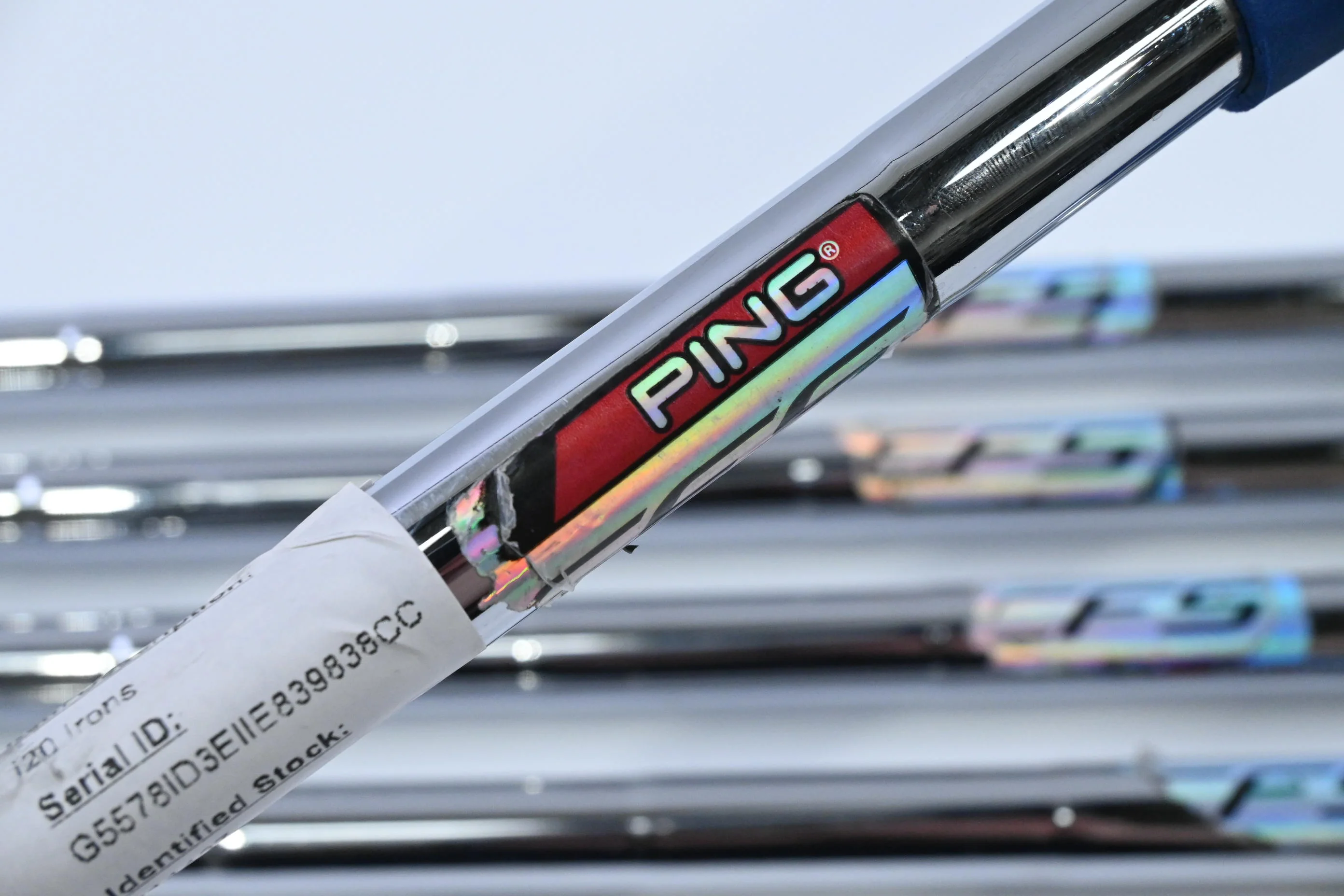 Ping i20 Irons / 7-PW+UW / Black Dot / Stiff Flex Ping CFS Shafts - Image 5