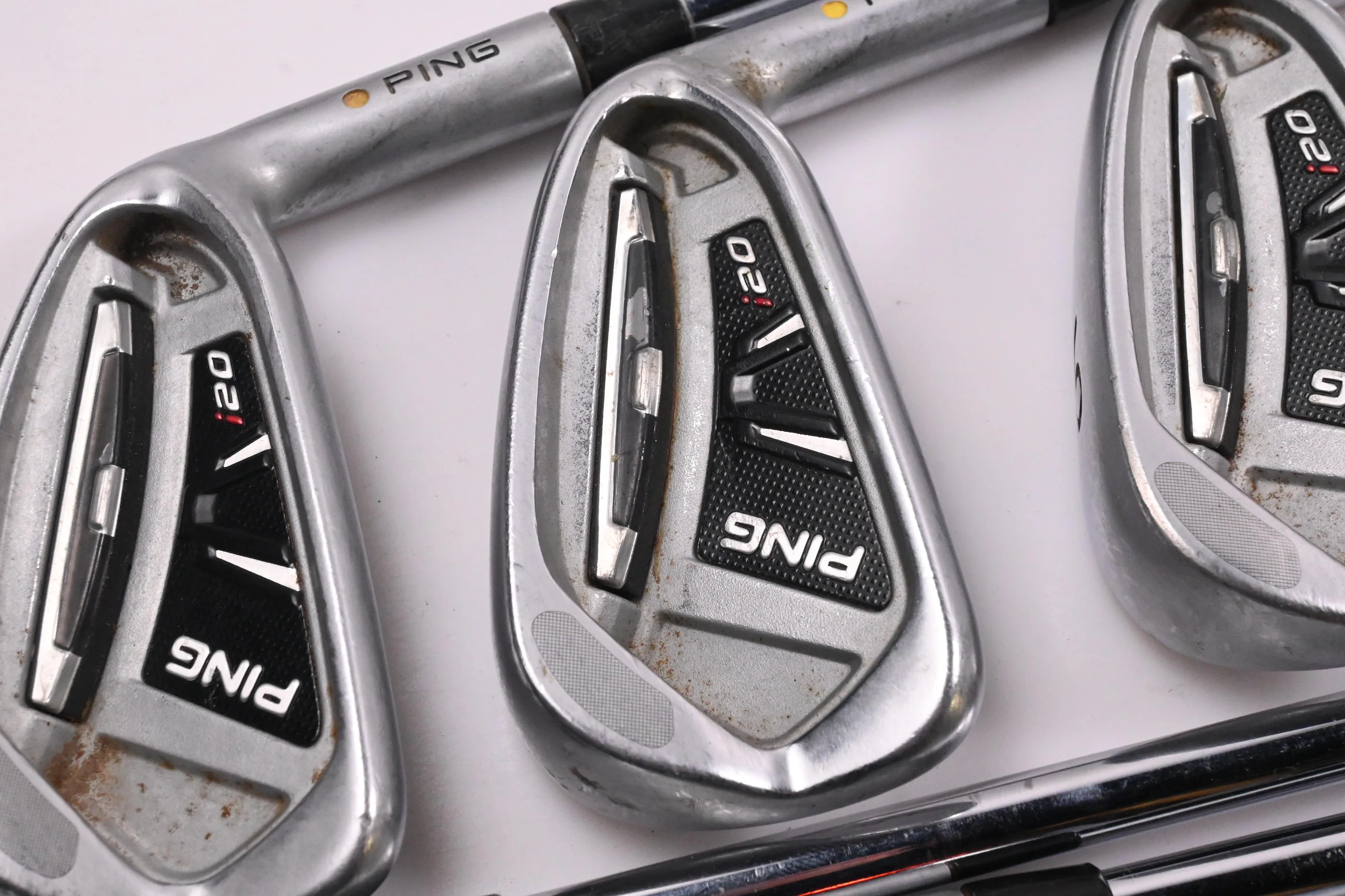 Ping i20 Irons / 4-PW / Yellow Dot / Stiff Flex Ping CFS Shafts