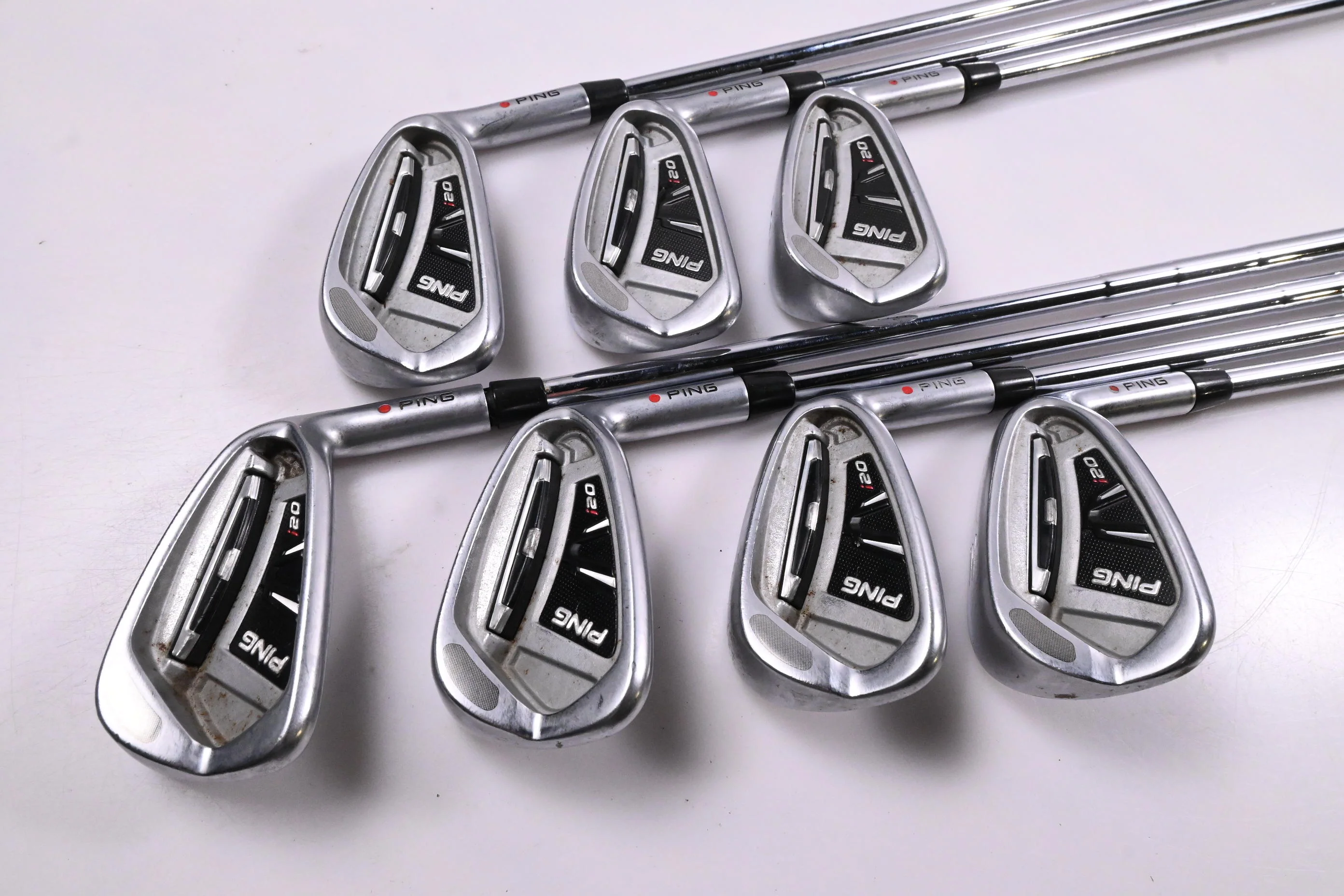 Ping i20 Irons / 4-PW / Red Dot / Stiff Flex Ping CFS Shafts - Image 2