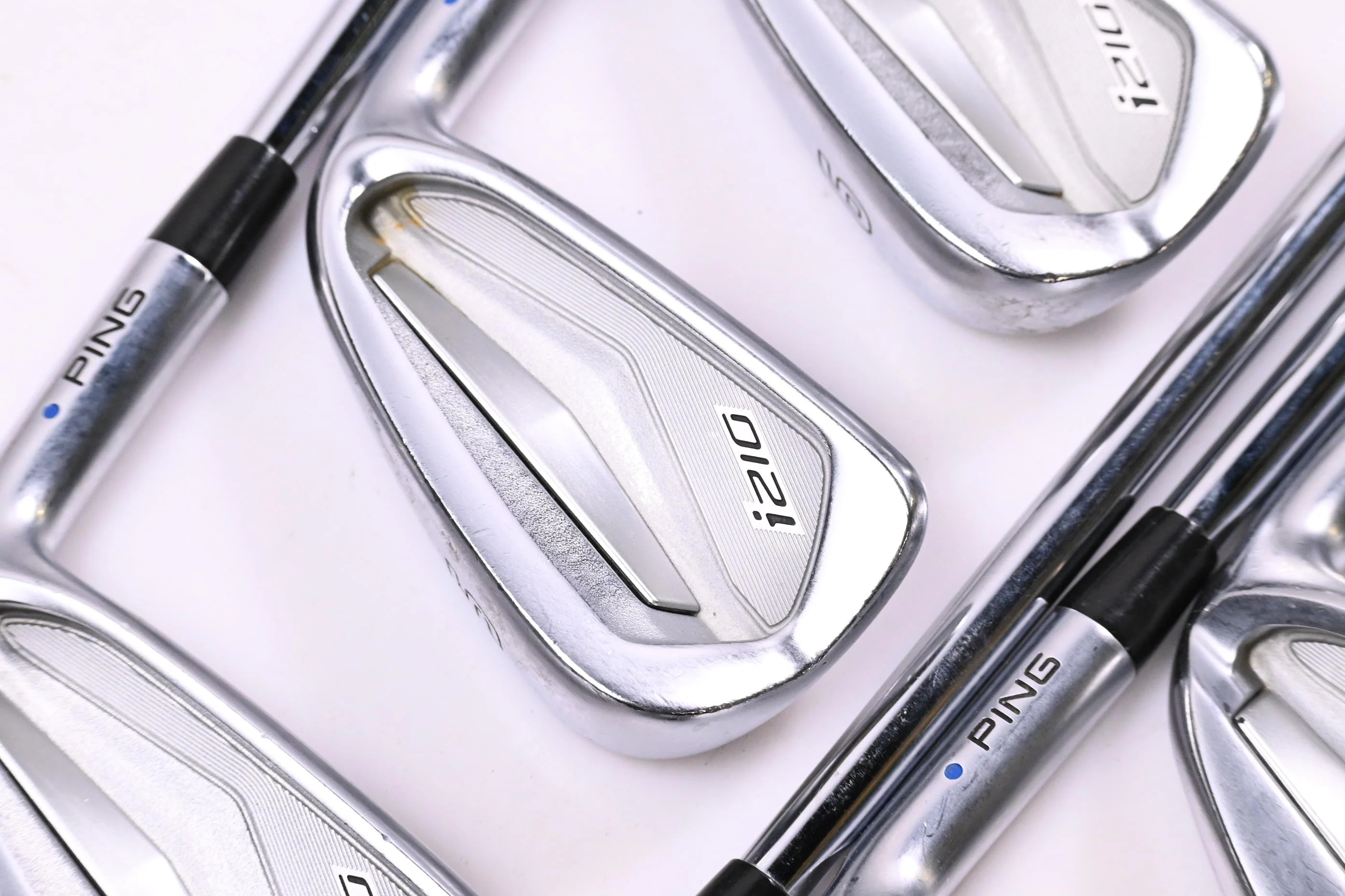 Ping i210 Irons / 4-PW / Blue Dot / Stiff Flex Dynamic Gold 120 S300 Shafts